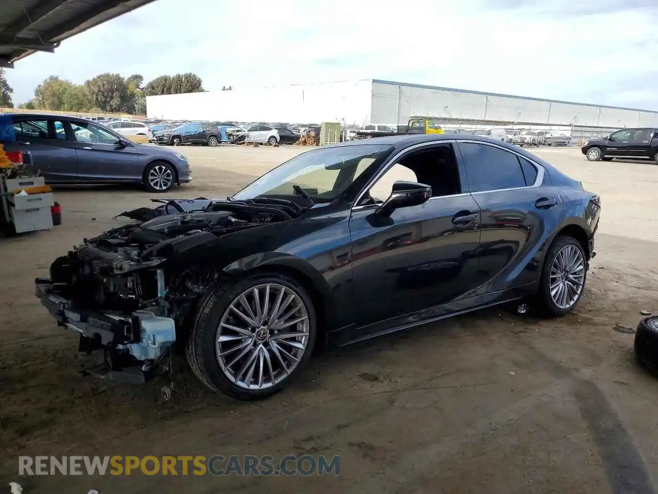 1 Photograph of a damaged car JTHDA1D29N5121280 LEXUS IS 2022