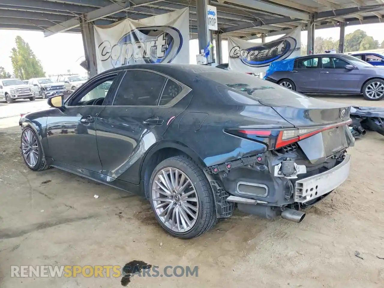 2 Photograph of a damaged car JTHDA1D29N5121280 LEXUS IS 2022