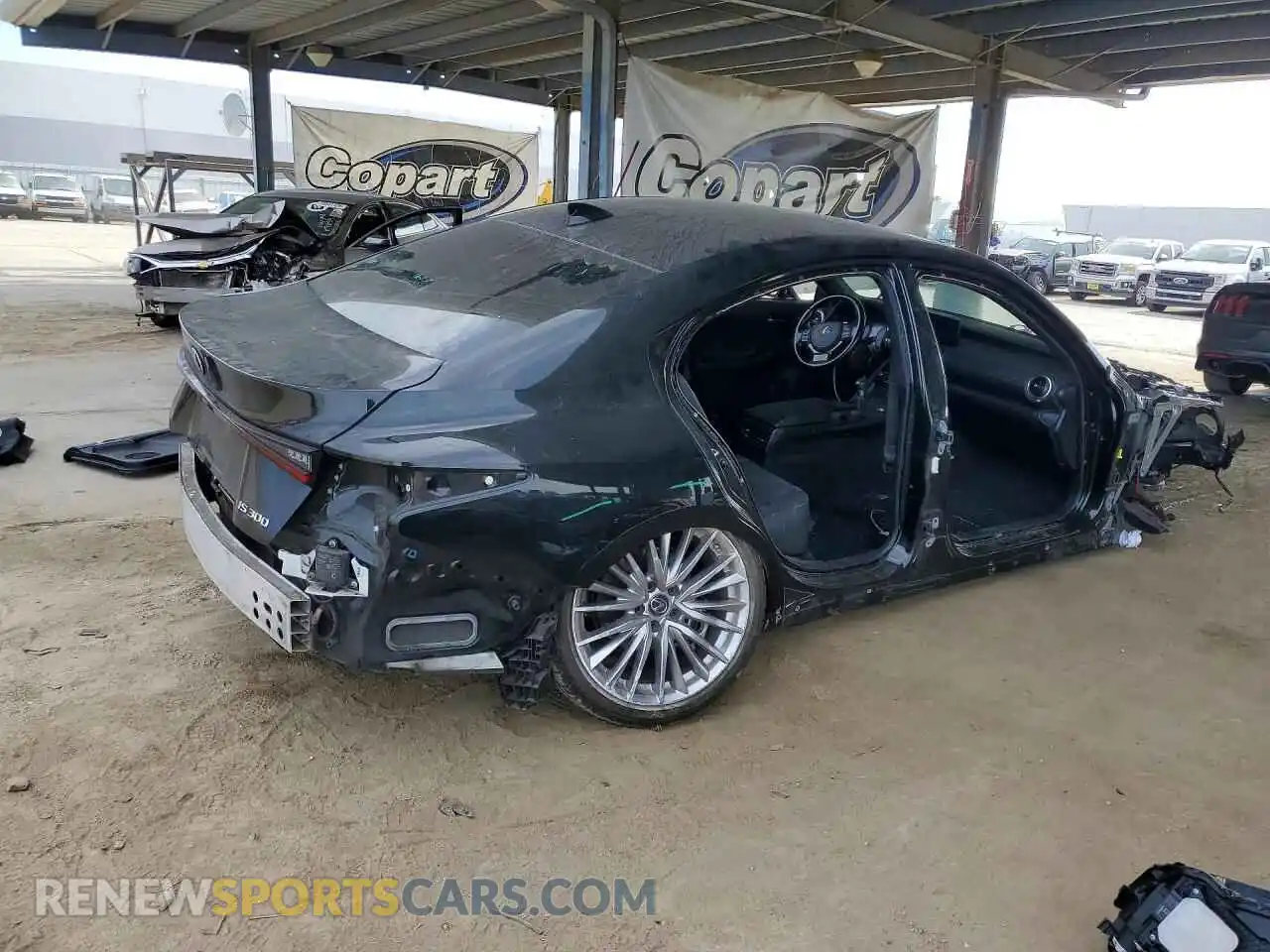3 Photograph of a damaged car JTHDA1D29N5121280 LEXUS IS 2022