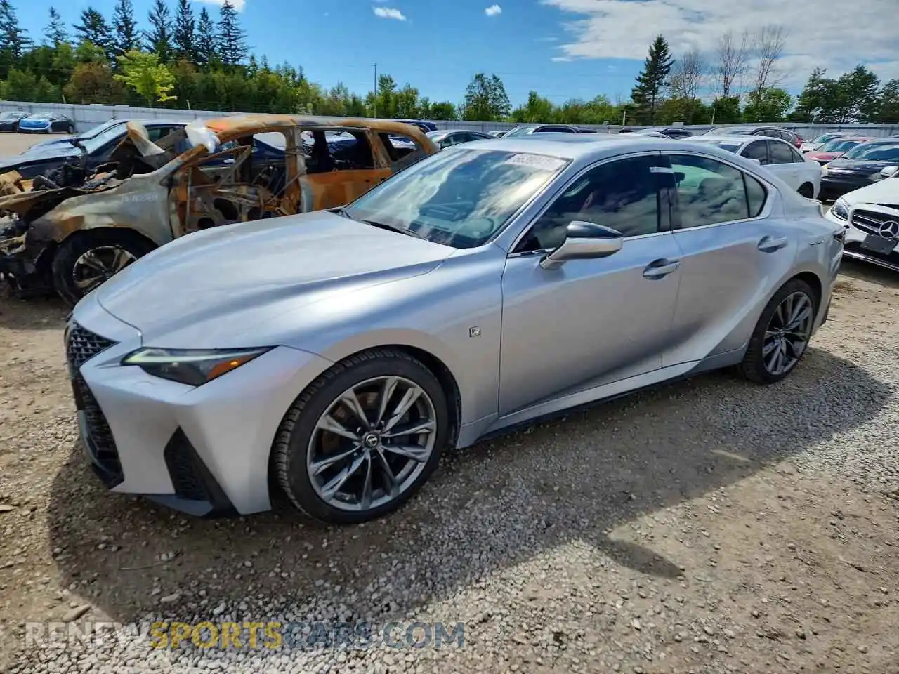 1 Photograph of a damaged car JTHG81F20N5049178 LEXUS IS 2022
