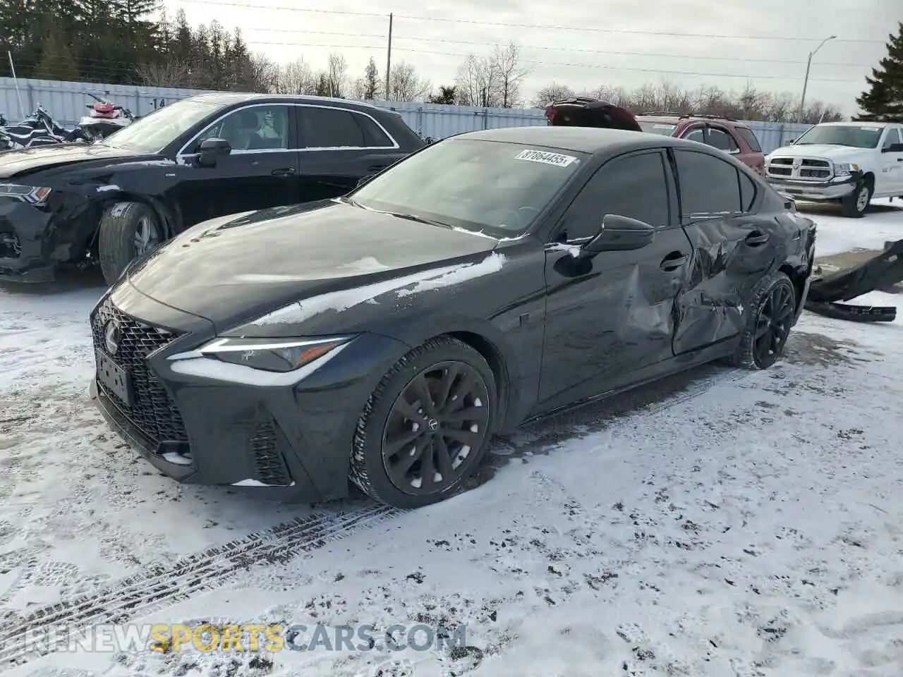 1 Photograph of a damaged car JTHG81F25N5048477 LEXUS IS 2022