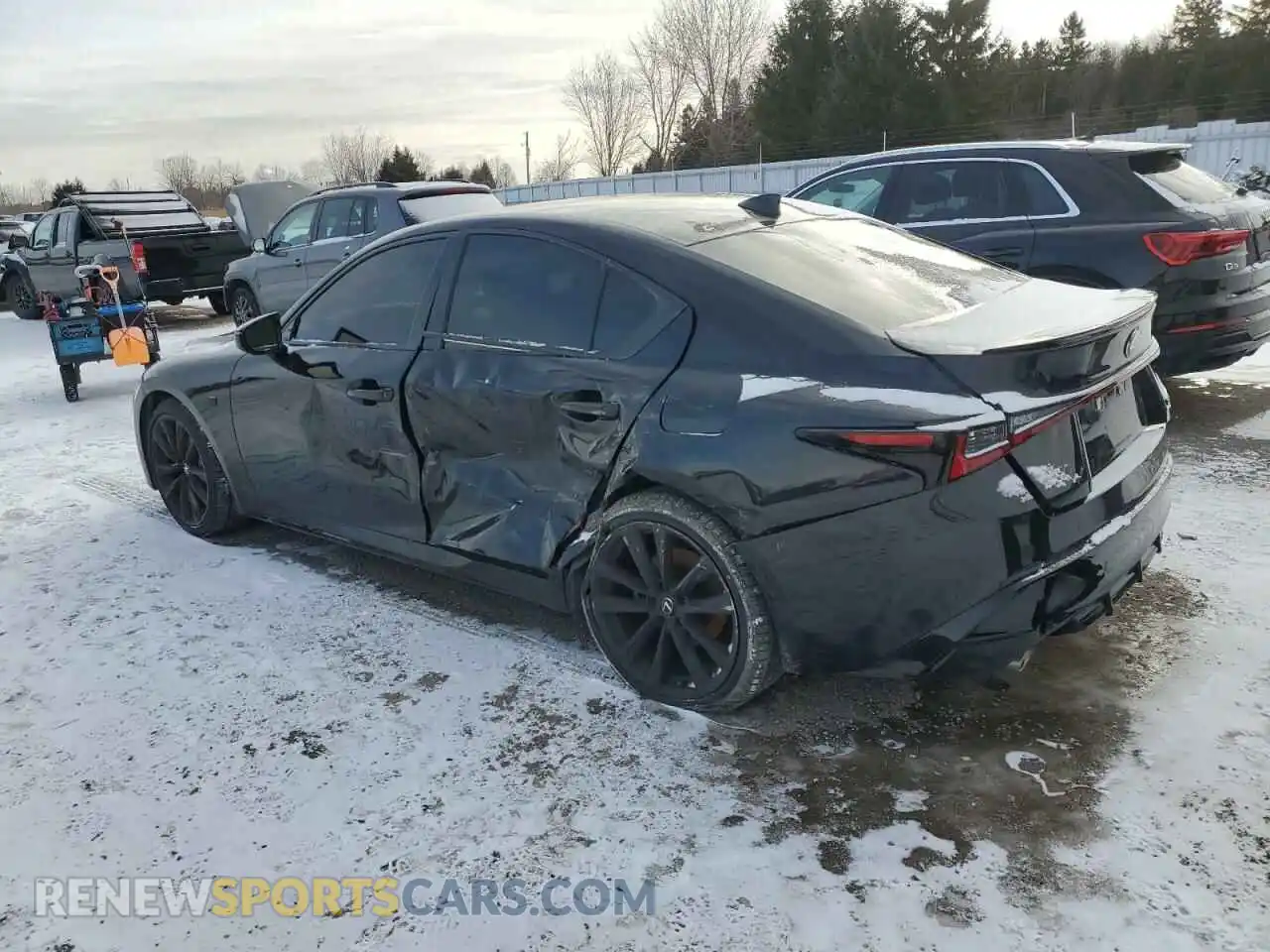 2 Photograph of a damaged car JTHG81F25N5048477 LEXUS IS 2022