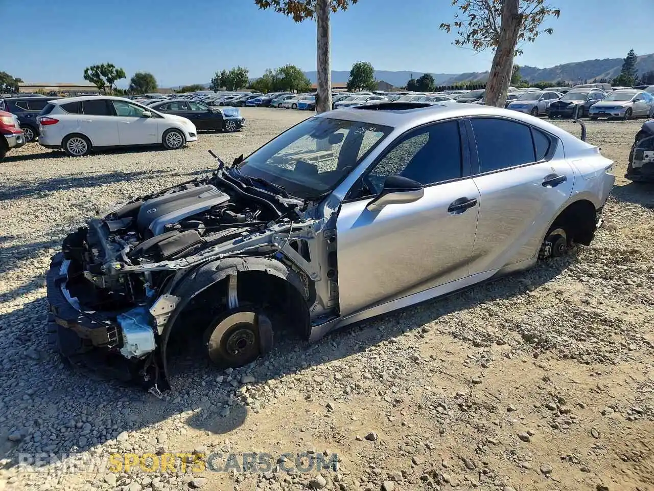 1 Photograph of a damaged car JTHGZ1B22N5056202 LEXUS IS 2022