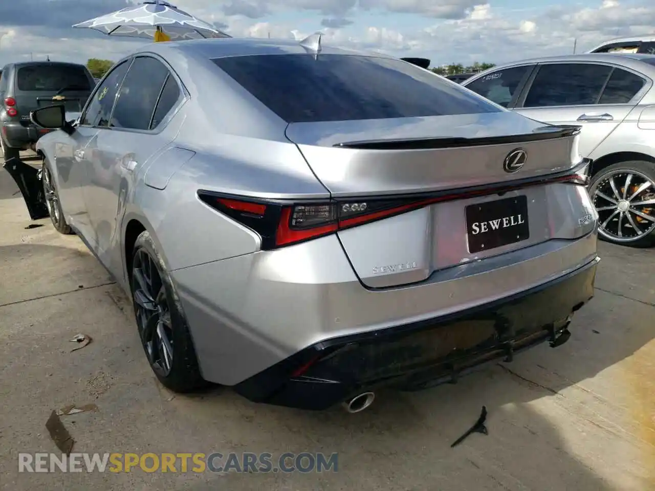 3 Photograph of a damaged car JTHGZ1B24N5054029 LEXUS IS 2022