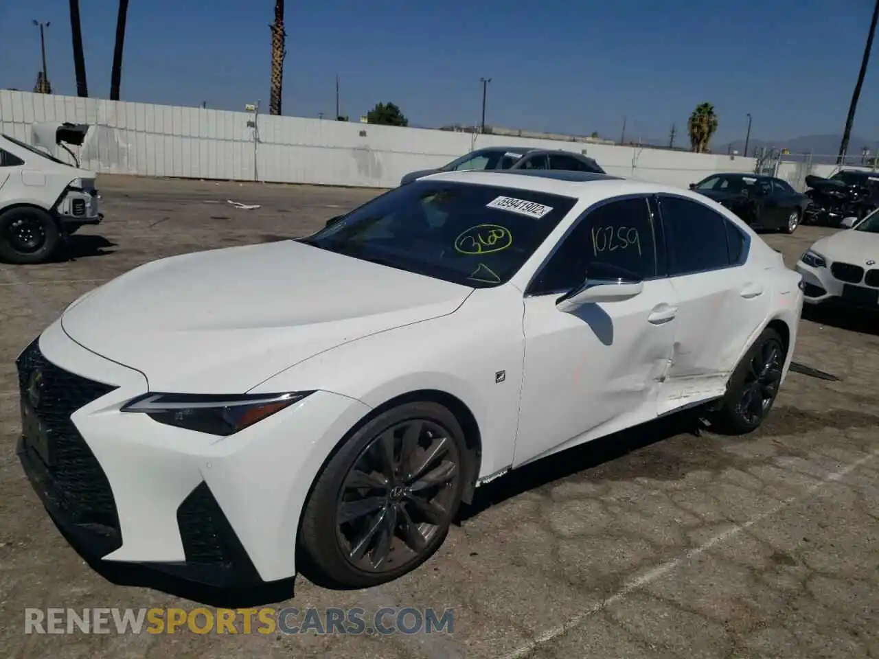 2 Photograph of a damaged car JTHGZ1B2XN5048932 LEXUS IS 2022