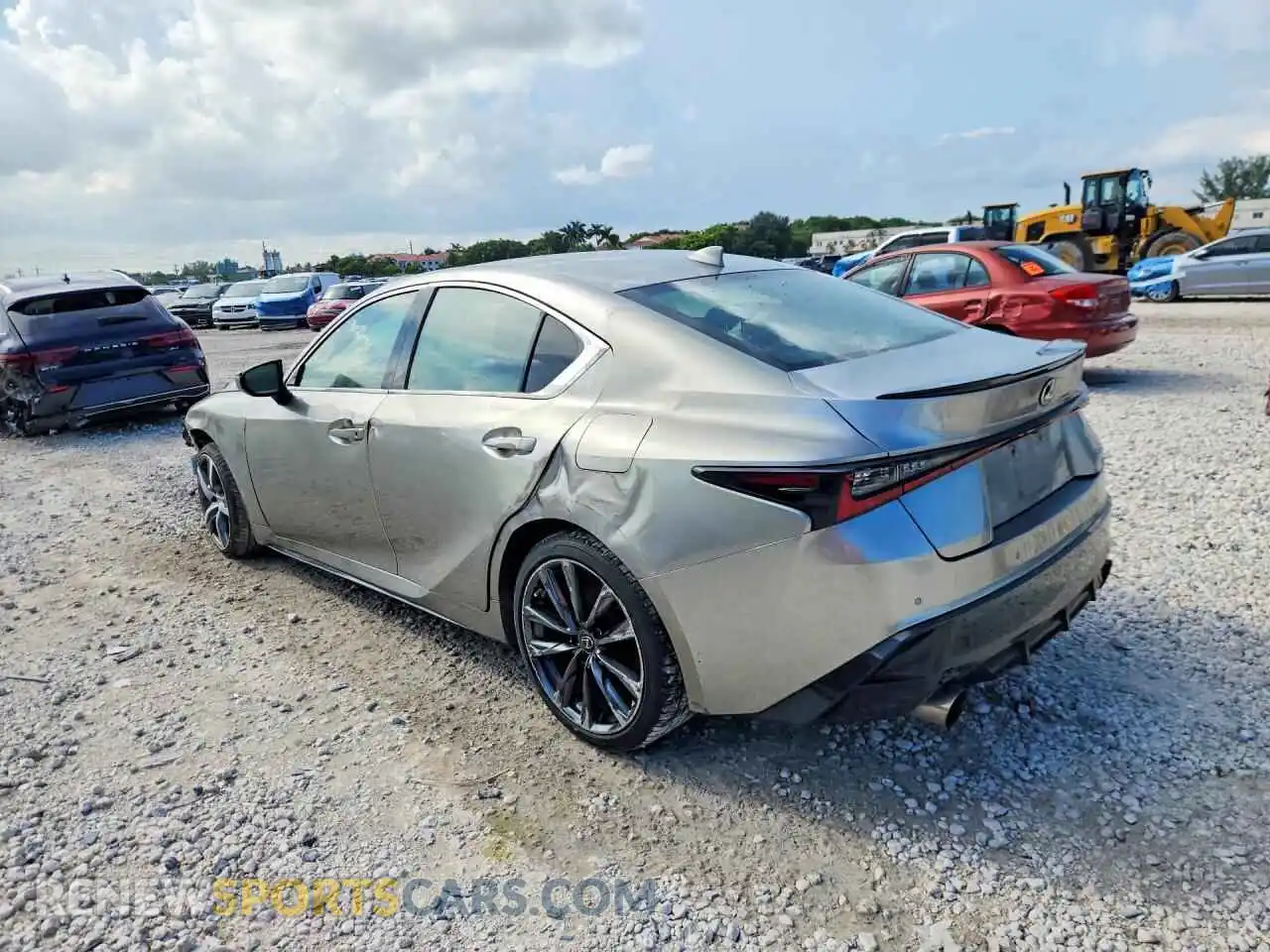 2 Photograph of a damaged car JTHGZ1E28N5026925 LEXUS IS 2022