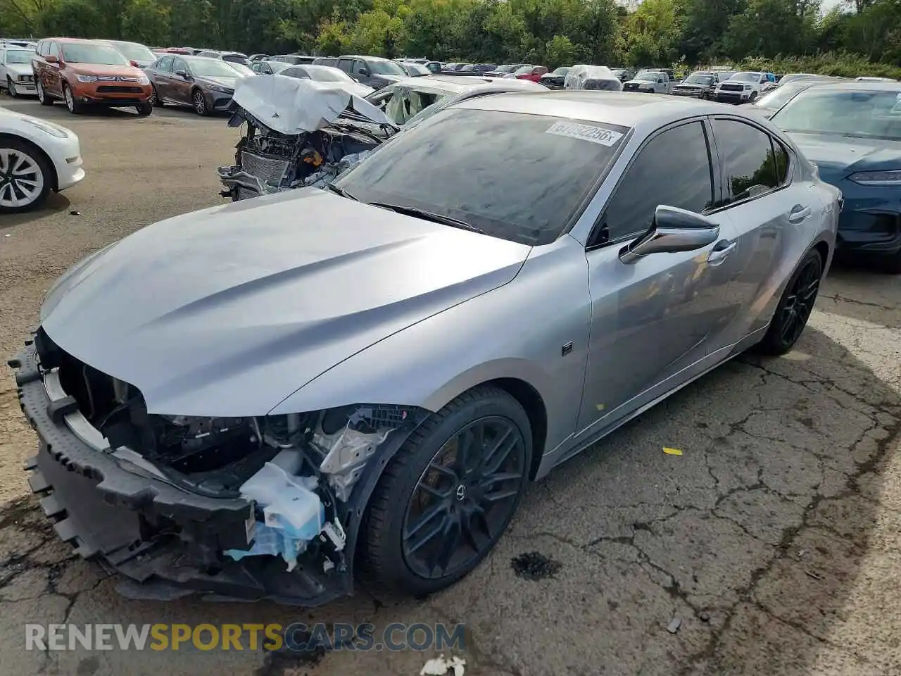 1 Photograph of a damaged car JTHAP1D22P5004869 LEXUS IS 2023