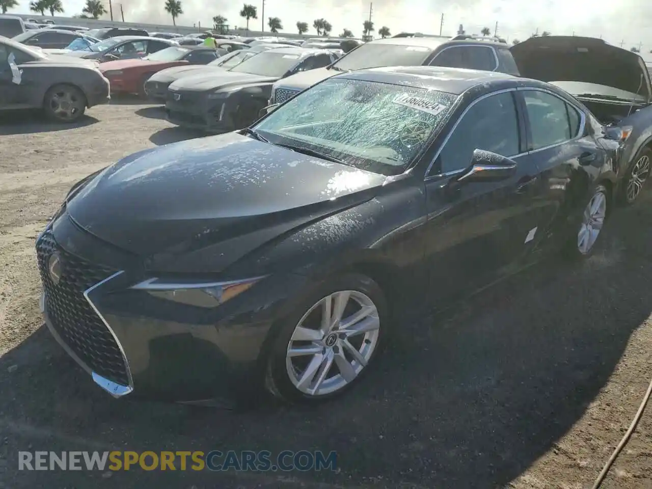 1 Photograph of a damaged car JTHCA1D21P5124608 LEXUS IS 2023