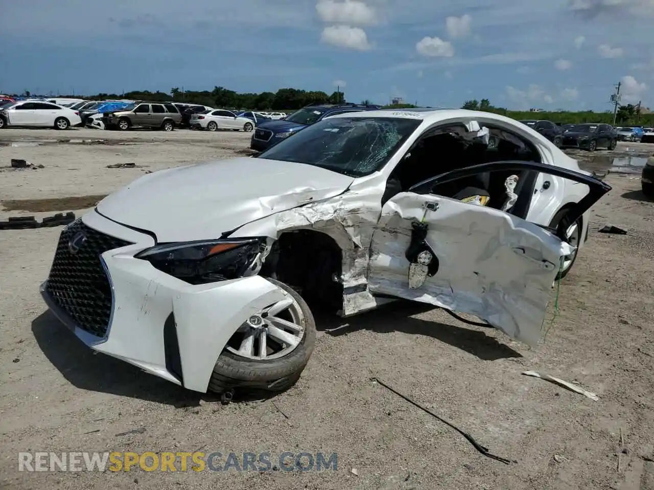 1 Photograph of a damaged car JTHCA1D24P5127518 LEXUS IS 2023