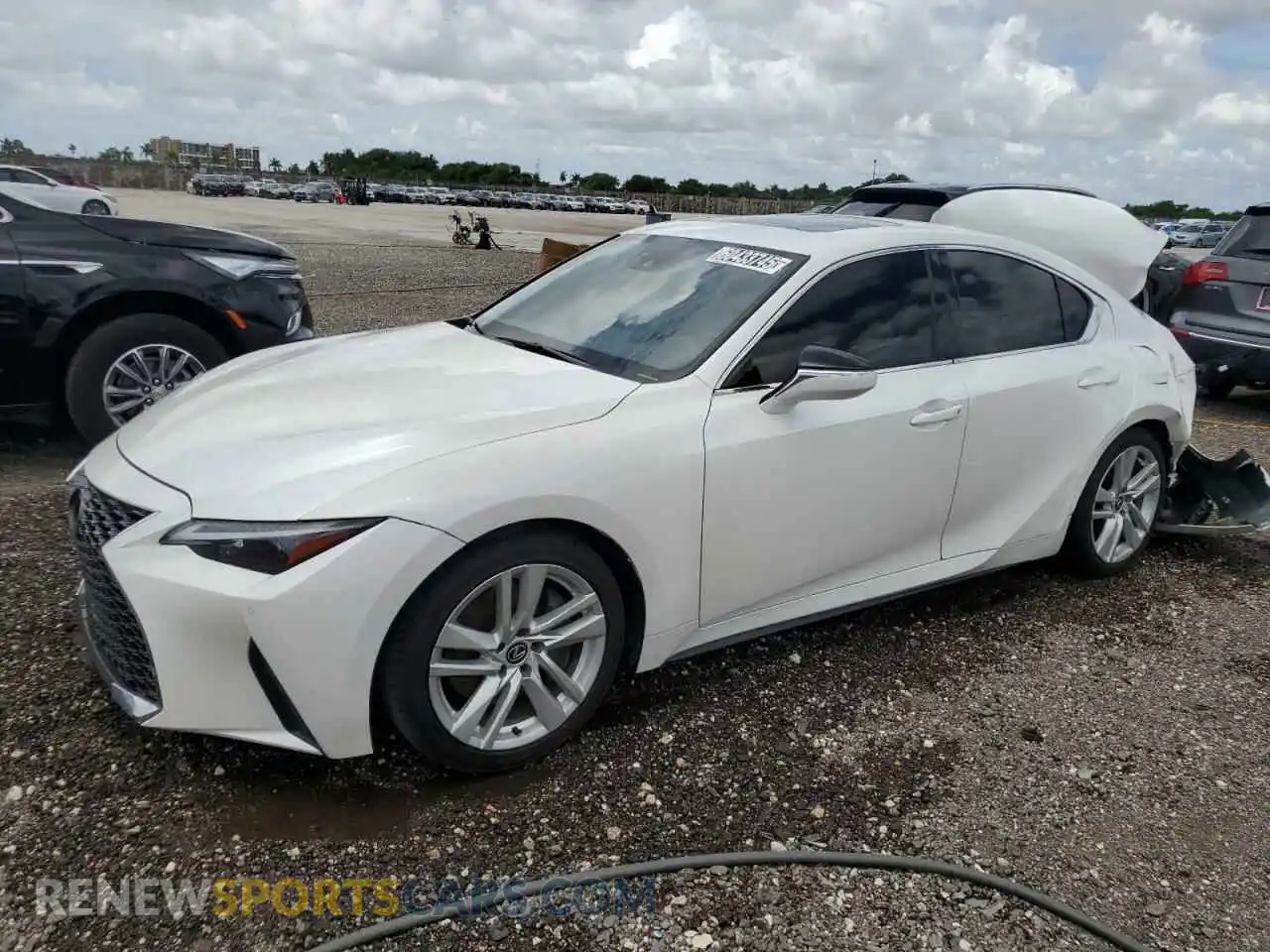 1 Photograph of a damaged car JTHCA1D25P5124322 LEXUS IS 2023