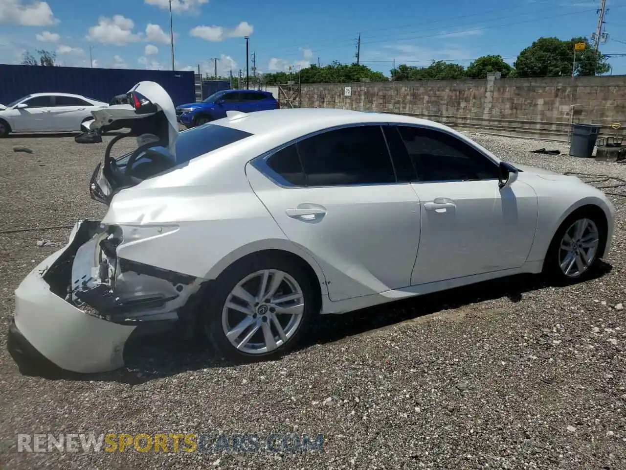 3 Photograph of a damaged car JTHCA1D25P5124322 LEXUS IS 2023