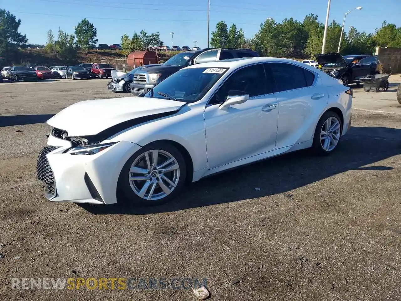1 Photograph of a damaged car JTHCA1D25P5126376 LEXUS IS 2023