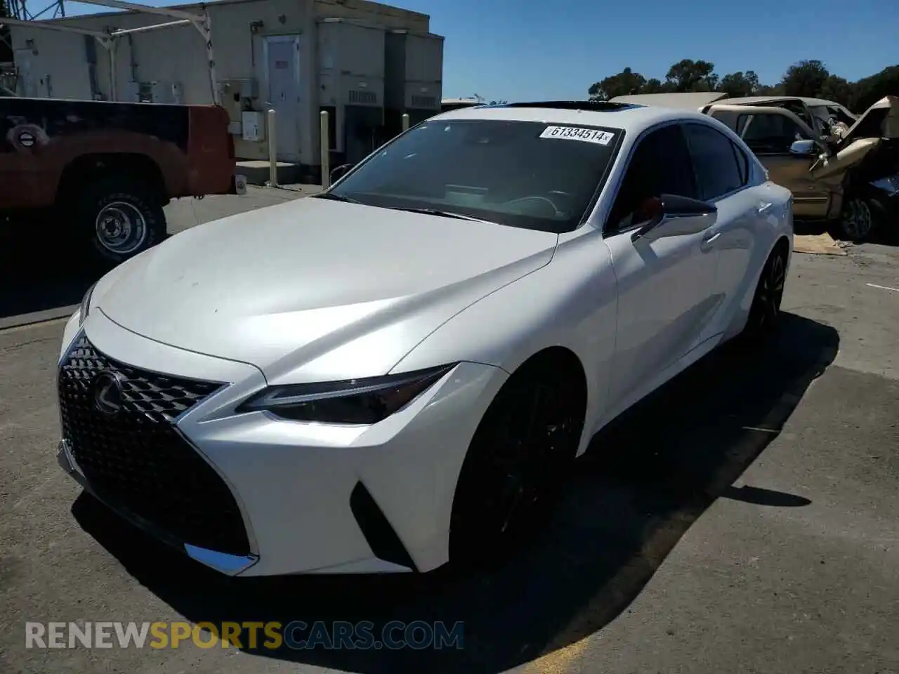 1 Photograph of a damaged car JTHCA1D26P5124099 LEXUS IS 2023