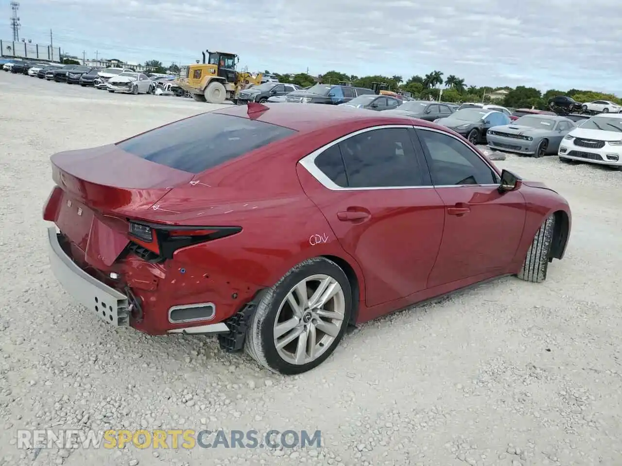 3 fotografías del automóvil dañado JTHCA1D29P5127529 LEXUS IS 2023