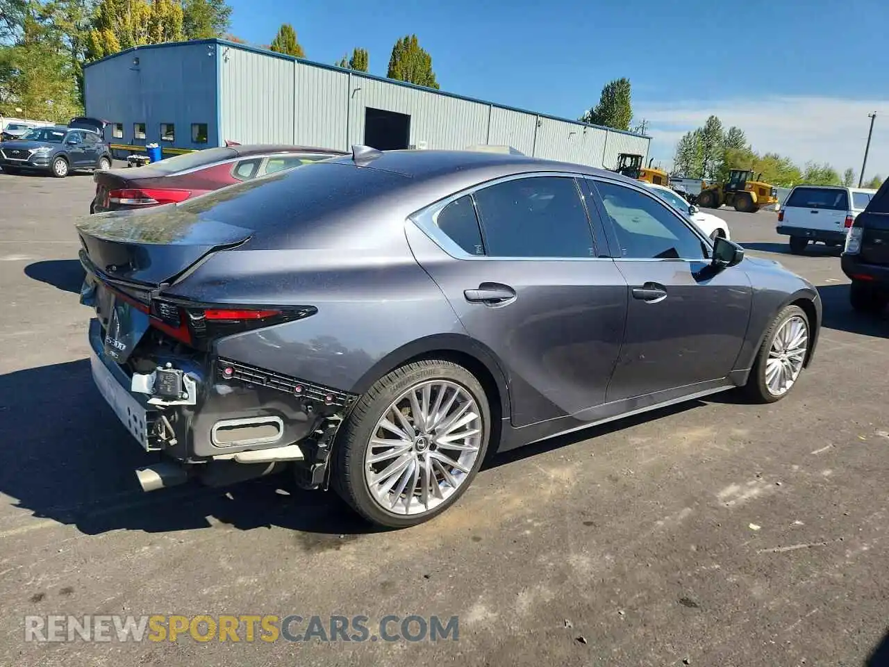 3 fotografías del automóvil dañado JTHD81F21P5051673 LEXUS IS 2023