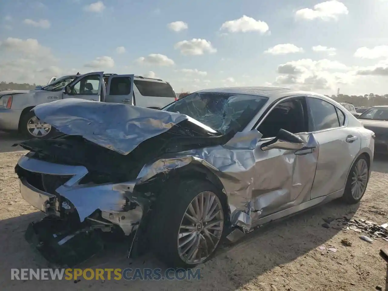 1 Photograph of a damaged car JTHDA1D23P5123769 LEXUS IS 2023