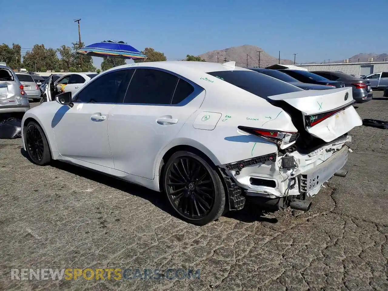 2 Photograph of a damaged car JTHDA1D27P5123564 LEXUS IS 2023