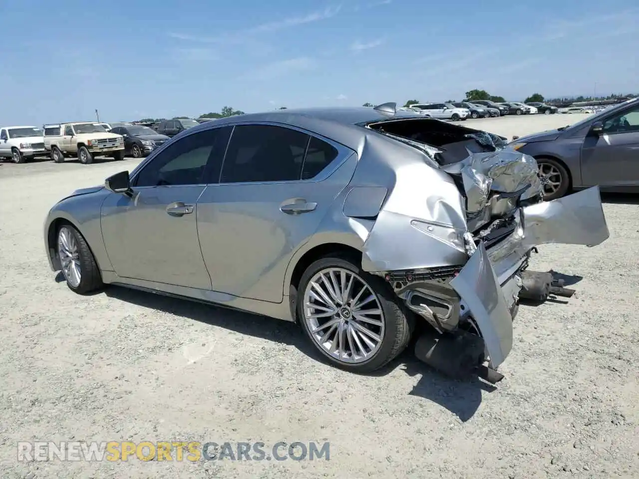 2 Photograph of a damaged car JTHDA1D2XP5124675 LEXUS IS 2023