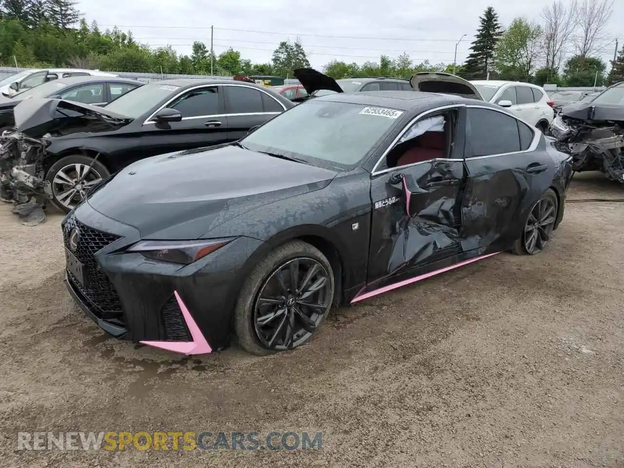 1 Photograph of a damaged car JTHG81F23P5052529 LEXUS IS 2023