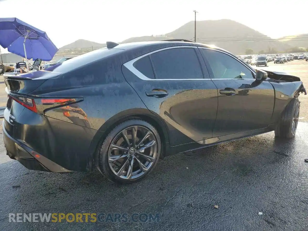 3 Photograph of a damaged car JTHB81F20R5053148 LEXUS IS 2024