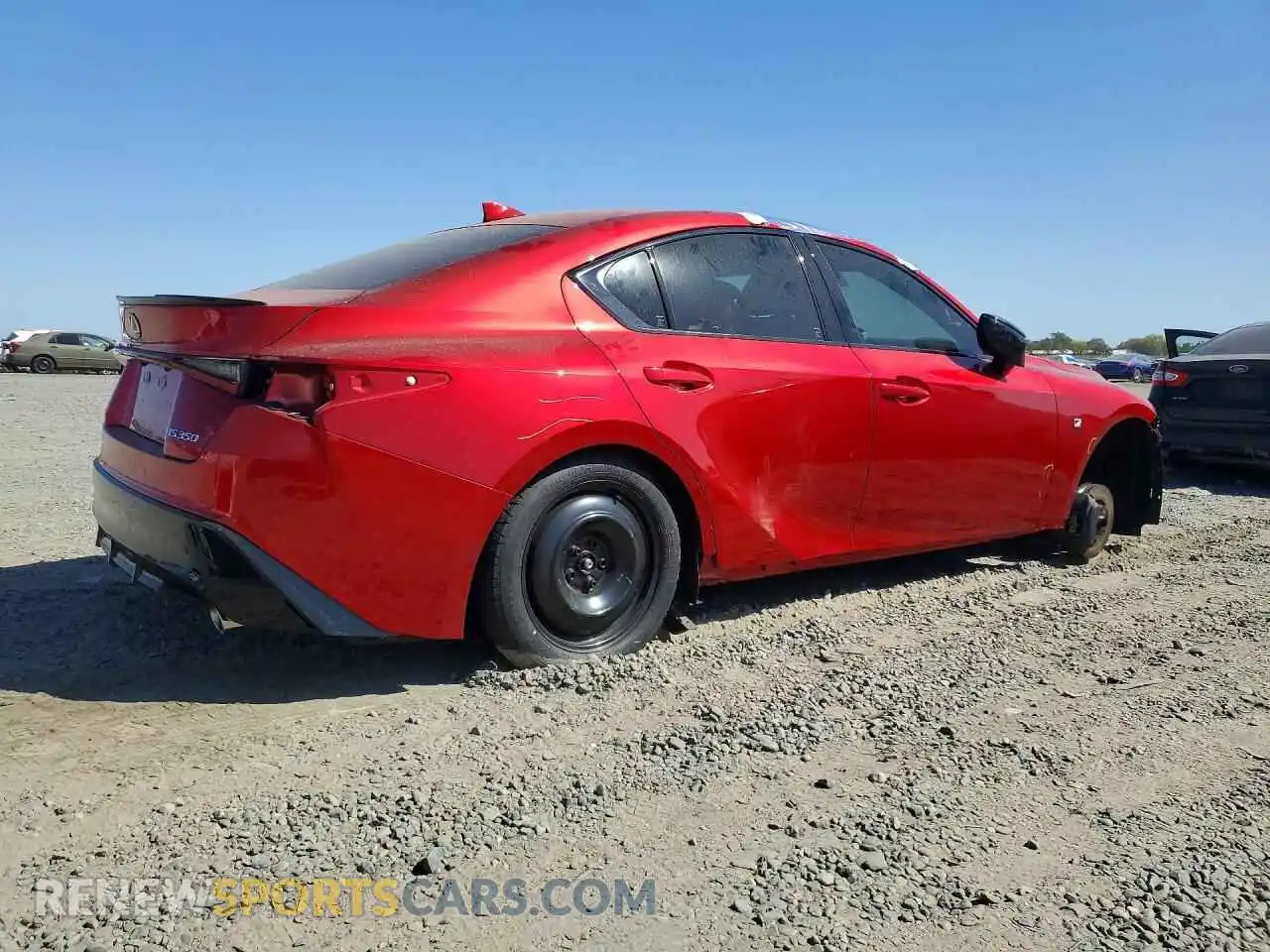 3 fotografías del automóvil dañado JTHGZ1B20S5085905 LEXUS IS 2025