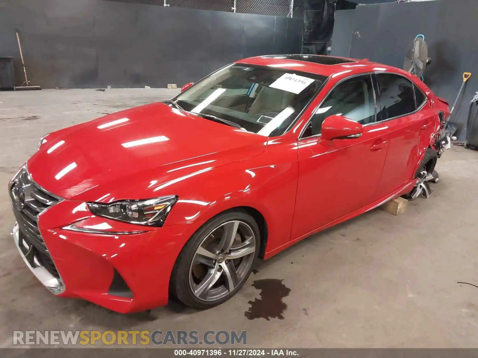 2 Photograph of a damaged car JTHBA1D25K5086885 LEXUS IS 300 2019
