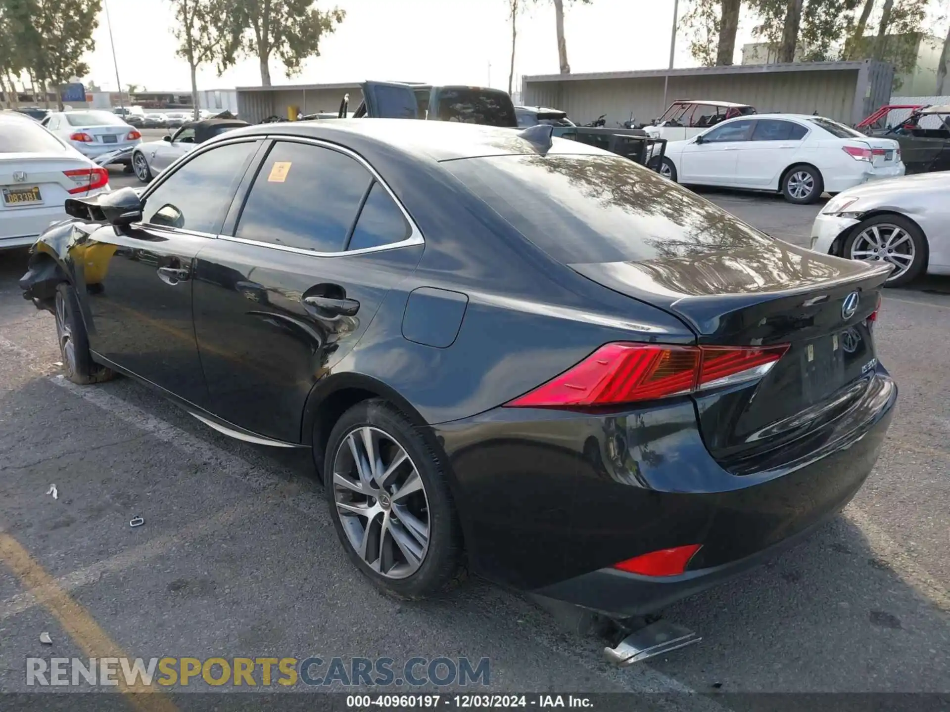 3 Photograph of a damaged car JTHBA1D2XK5091581 LEXUS IS 300 2019
