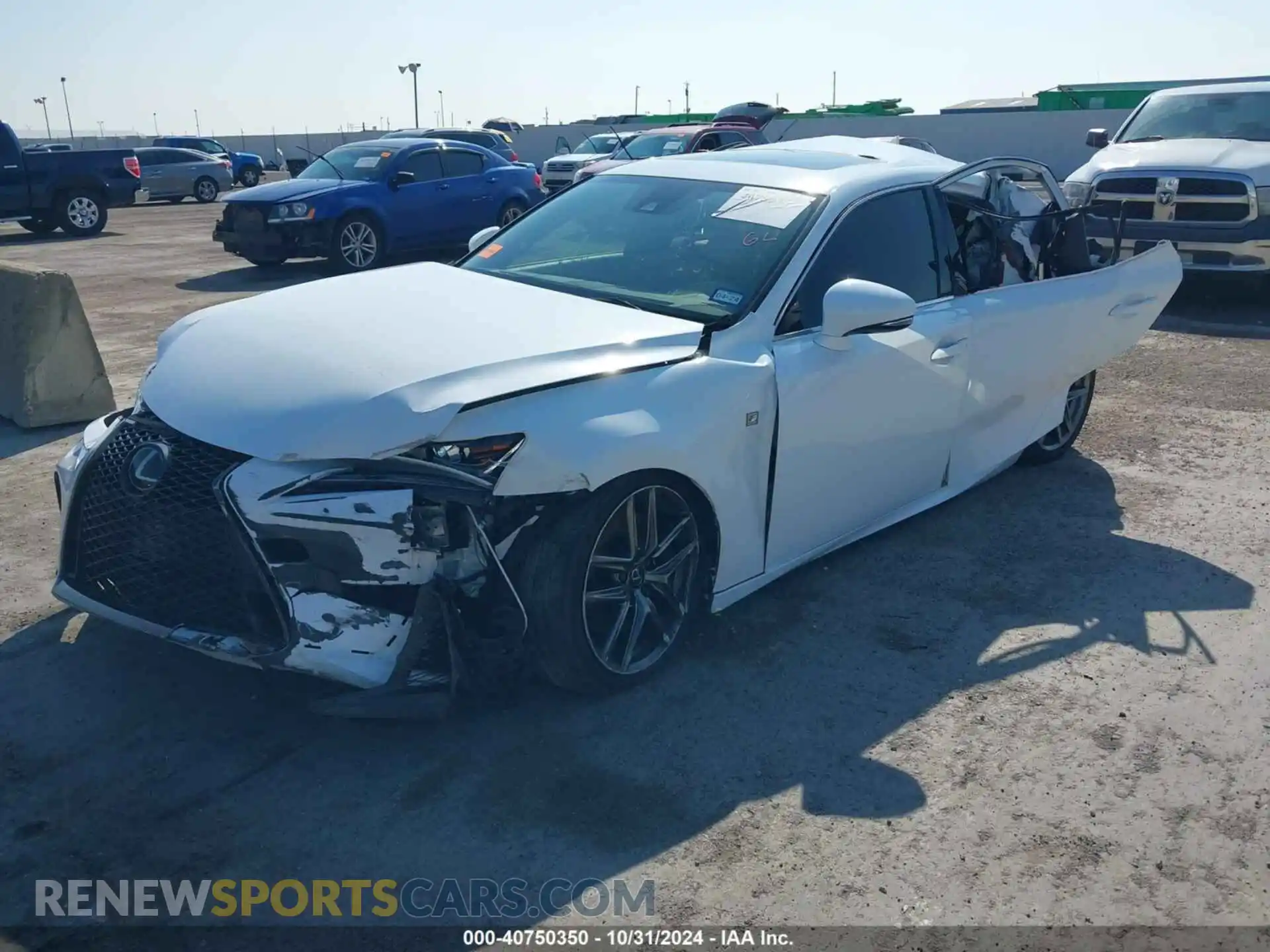 2 Photograph of a damaged car JTHGA1D23L5101035 LEXUS IS 300 2020
