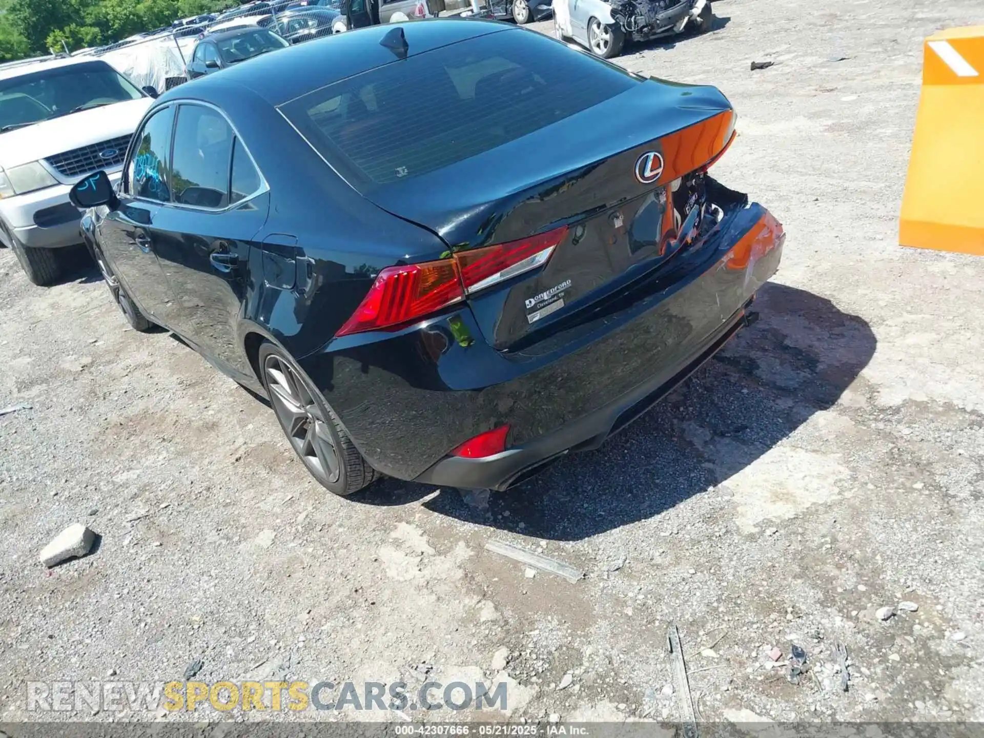 3 Photograph of a damaged car JTHGA1D23L5107353 LEXUS IS 300 2020
