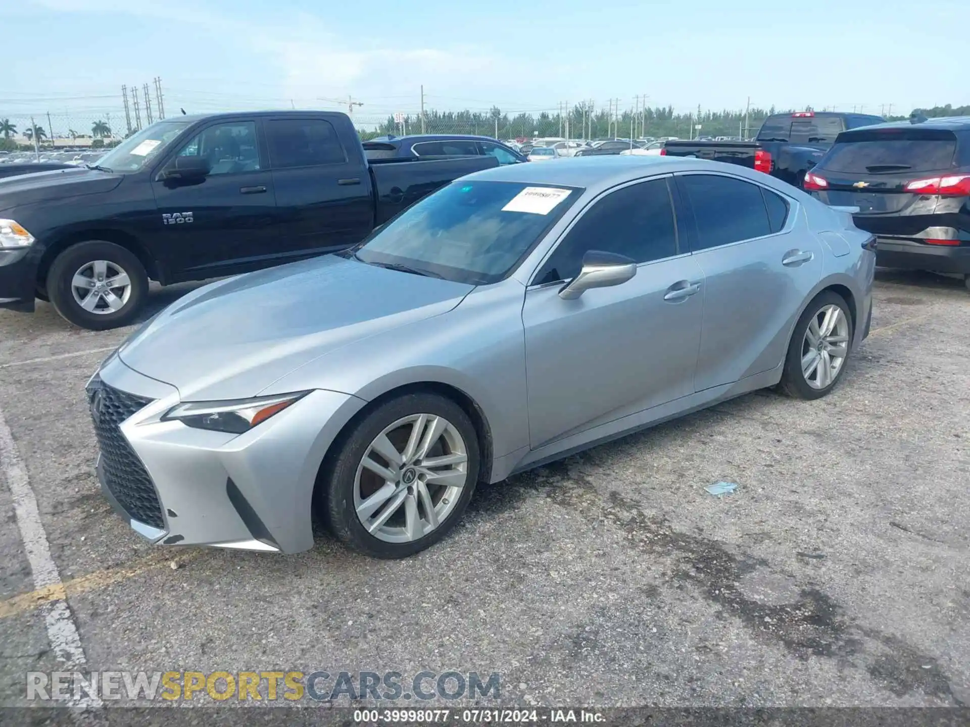 2 Photograph of a damaged car JTHAA1D20M5113232 LEXUS IS 300 2021