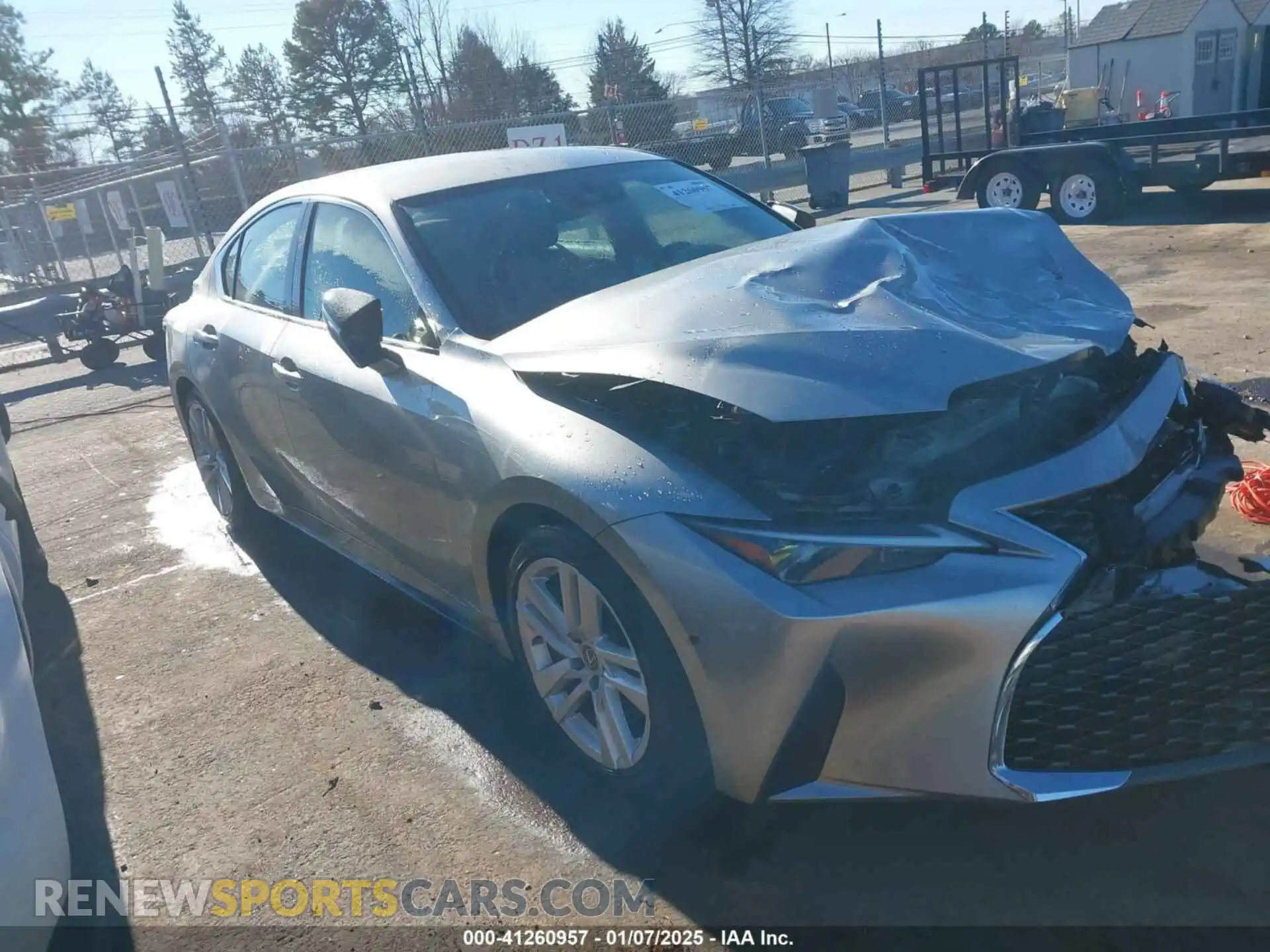1 Photograph of a damaged car JTHAA1D22M5116679 LEXUS IS 300 2021