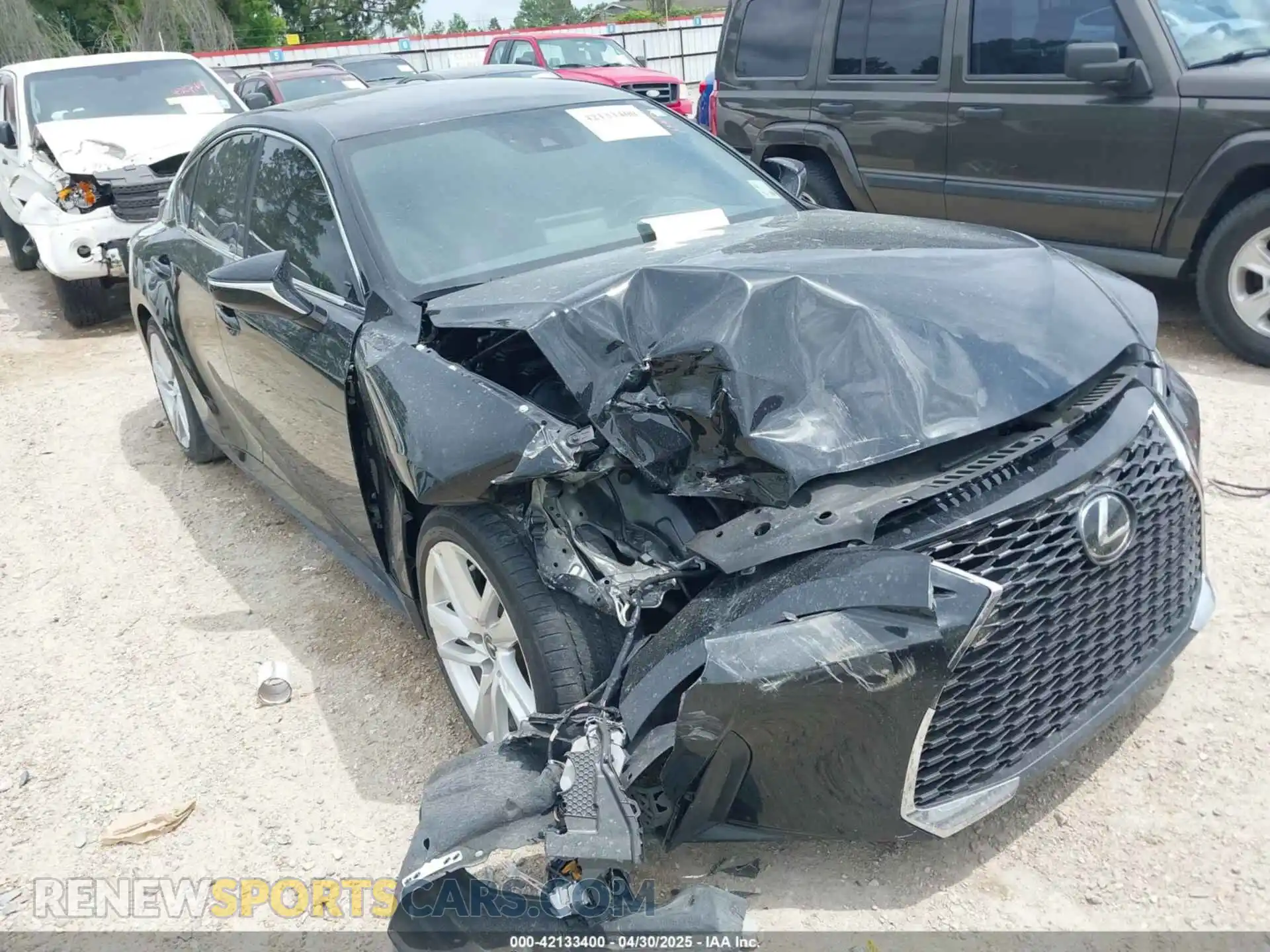 1 Photograph of a damaged car JTHAA1D24M5114934 LEXUS IS 300 2021