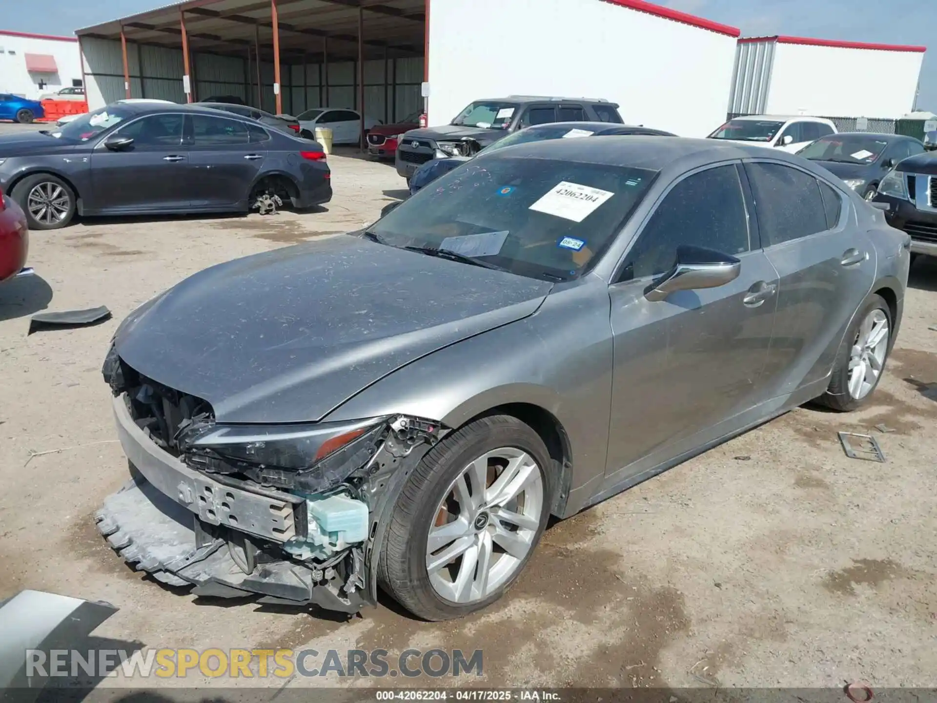 2 Photograph of a damaged car JTHAA1D26M5112909 LEXUS IS 300 2021