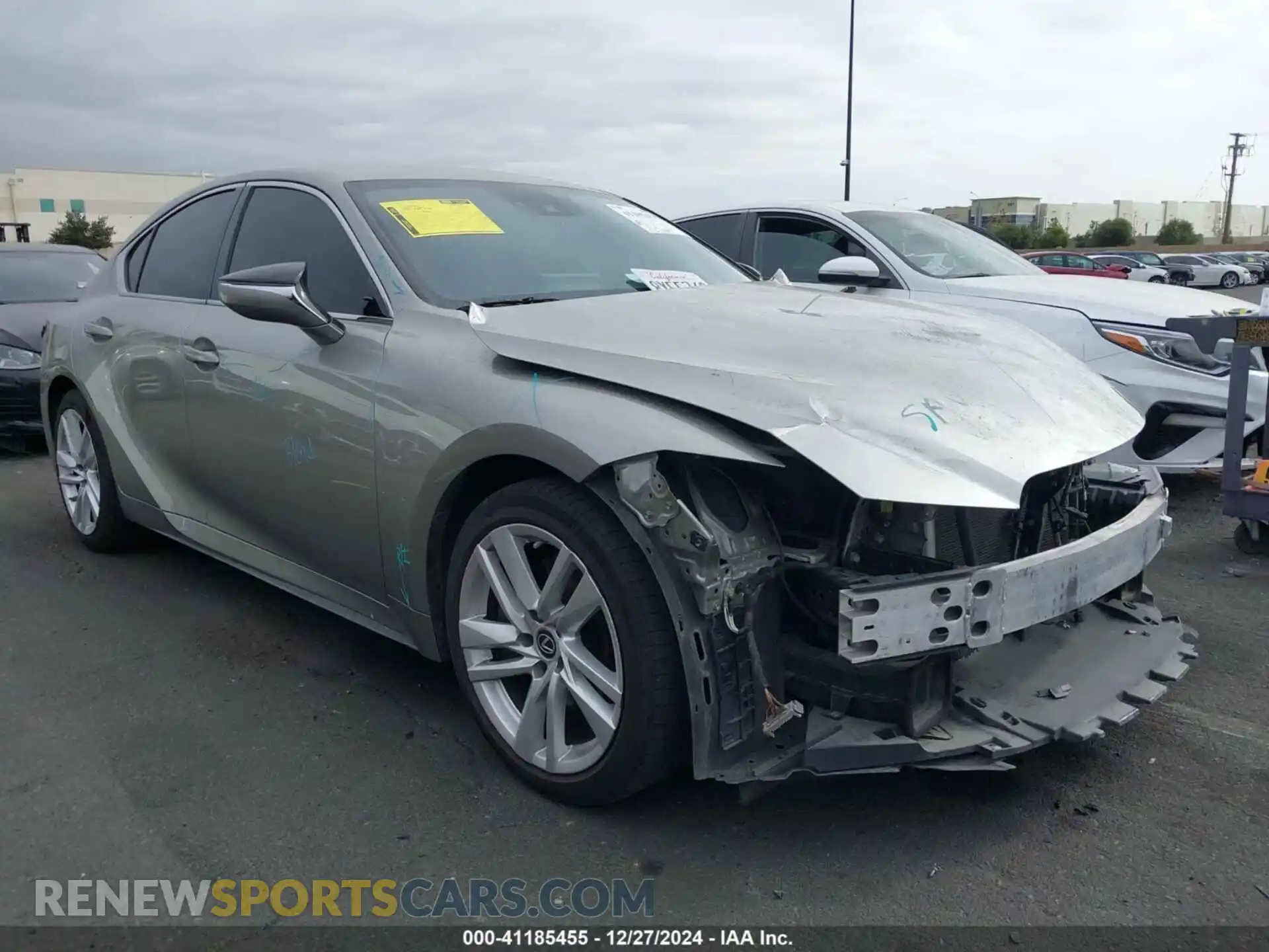 1 Photograph of a damaged car JTHAA1D28M5115410 LEXUS IS 300 2021