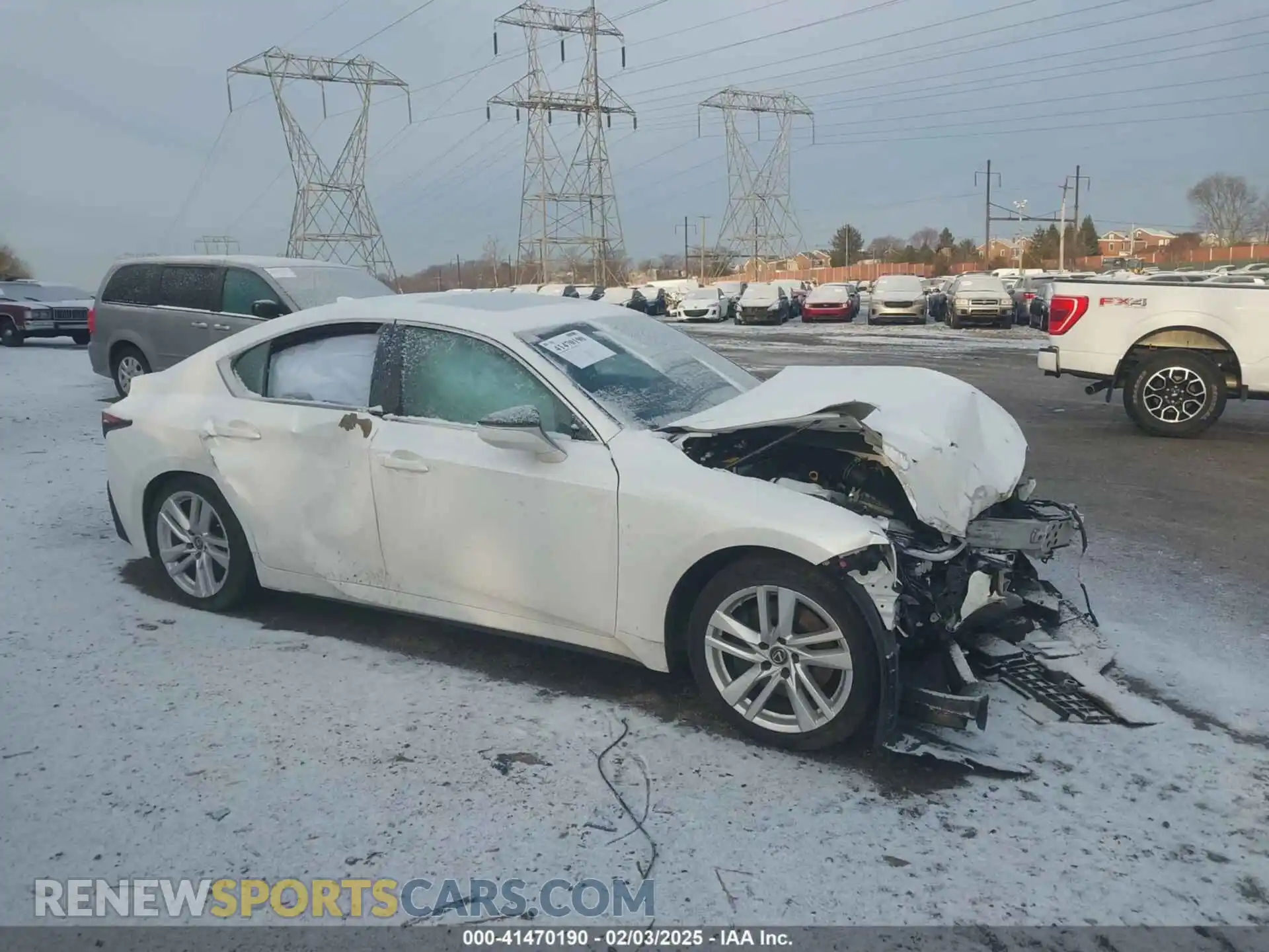 1 Photograph of a damaged car JTHC81F20M5046150 LEXUS IS 300 2021