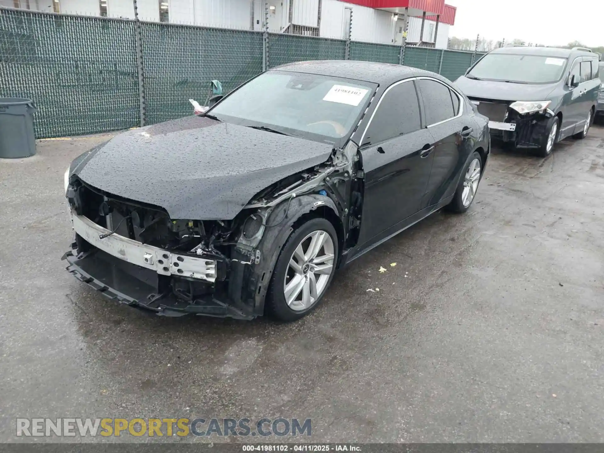 2 Photograph of a damaged car JTHC81F29M5043571 LEXUS IS 300 2021