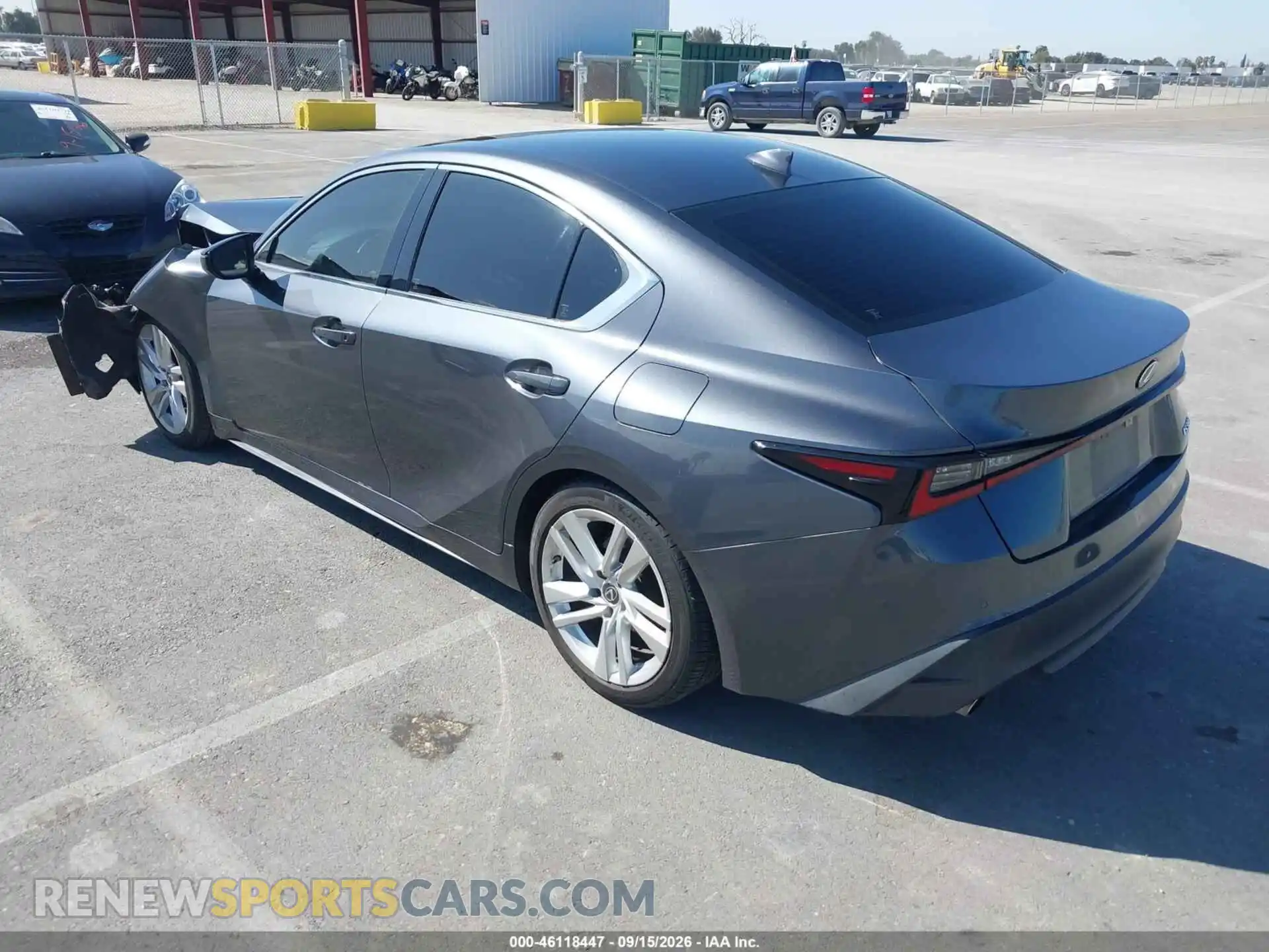 3 Photograph of a damaged car JTHCA1D21M5117086 LEXUS IS 300 2021