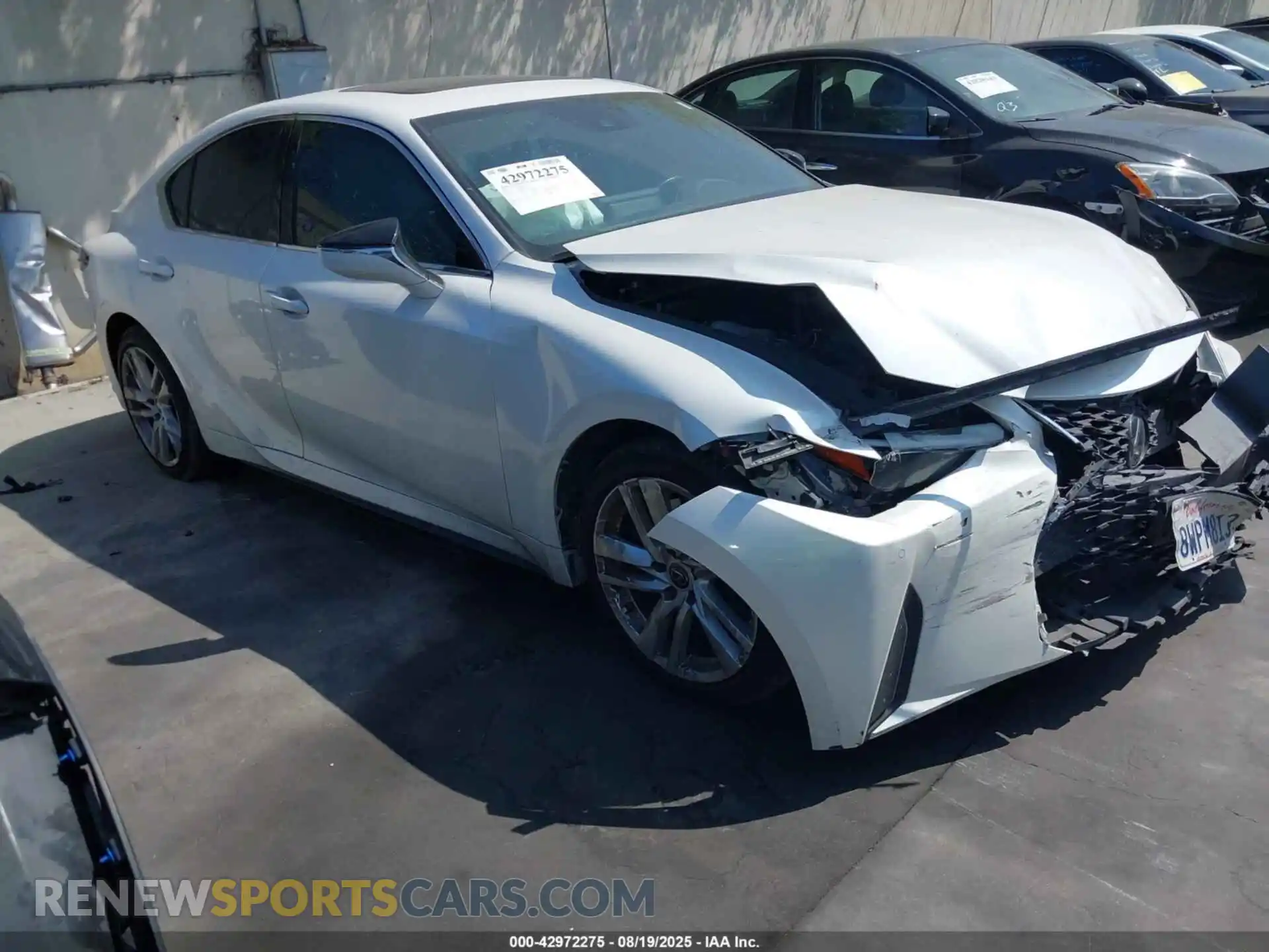 1 Photograph of a damaged car JTHCA1D26M5114670 LEXUS IS 300 2021