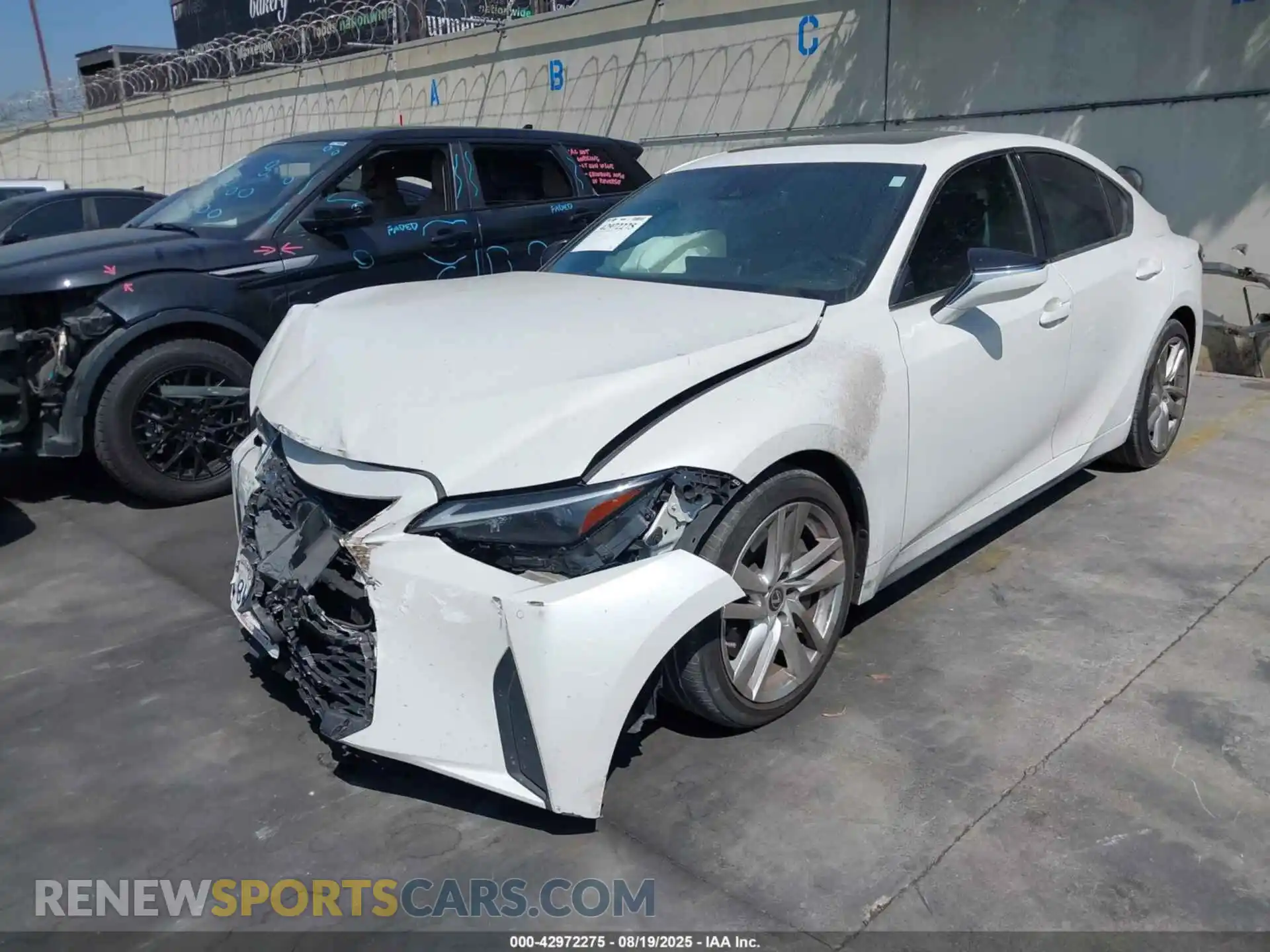 2 Photograph of a damaged car JTHCA1D26M5114670 LEXUS IS 300 2021