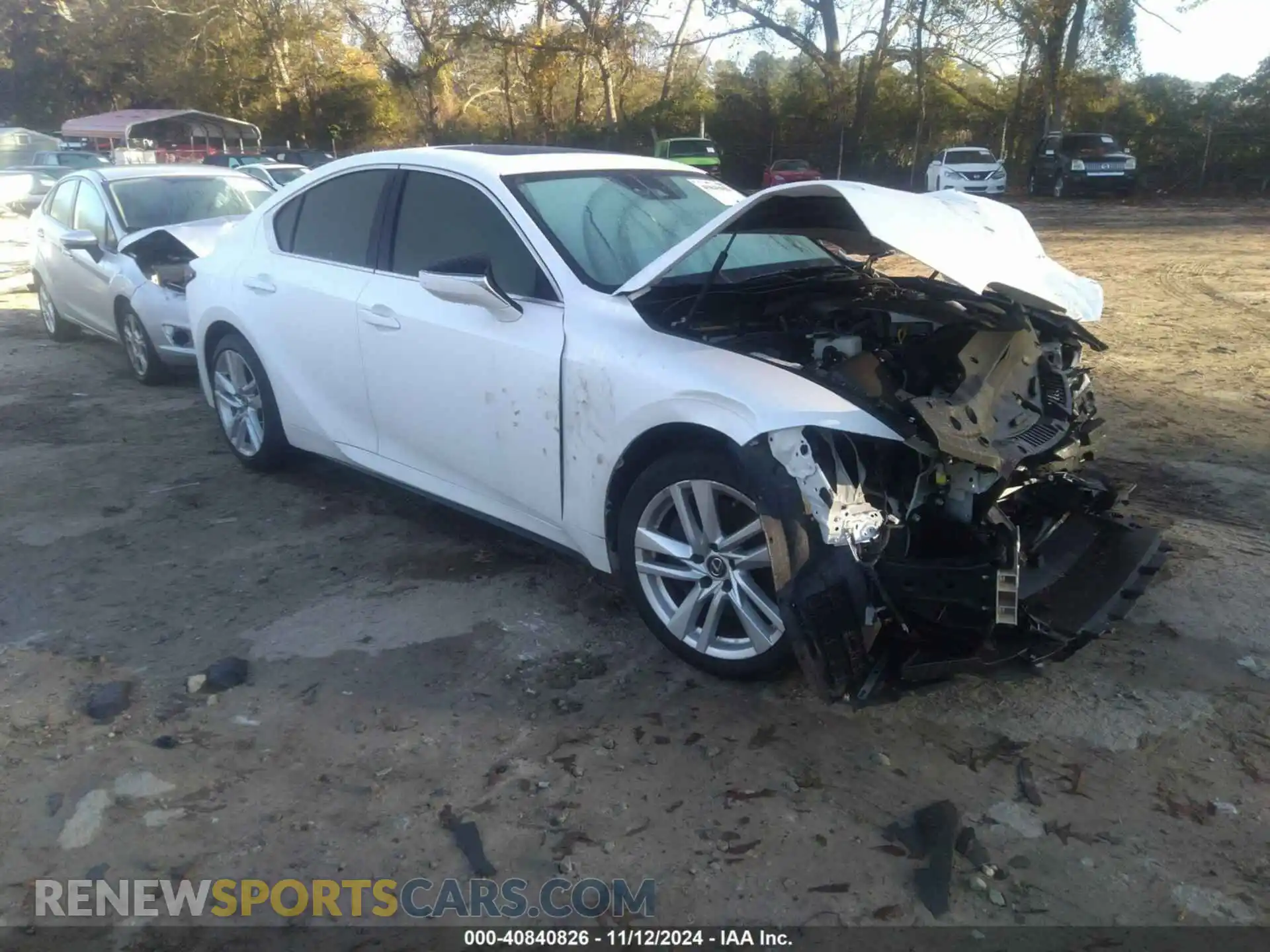 1 Photograph of a damaged car JTHCA1D27M5115231 LEXUS IS 300 2021