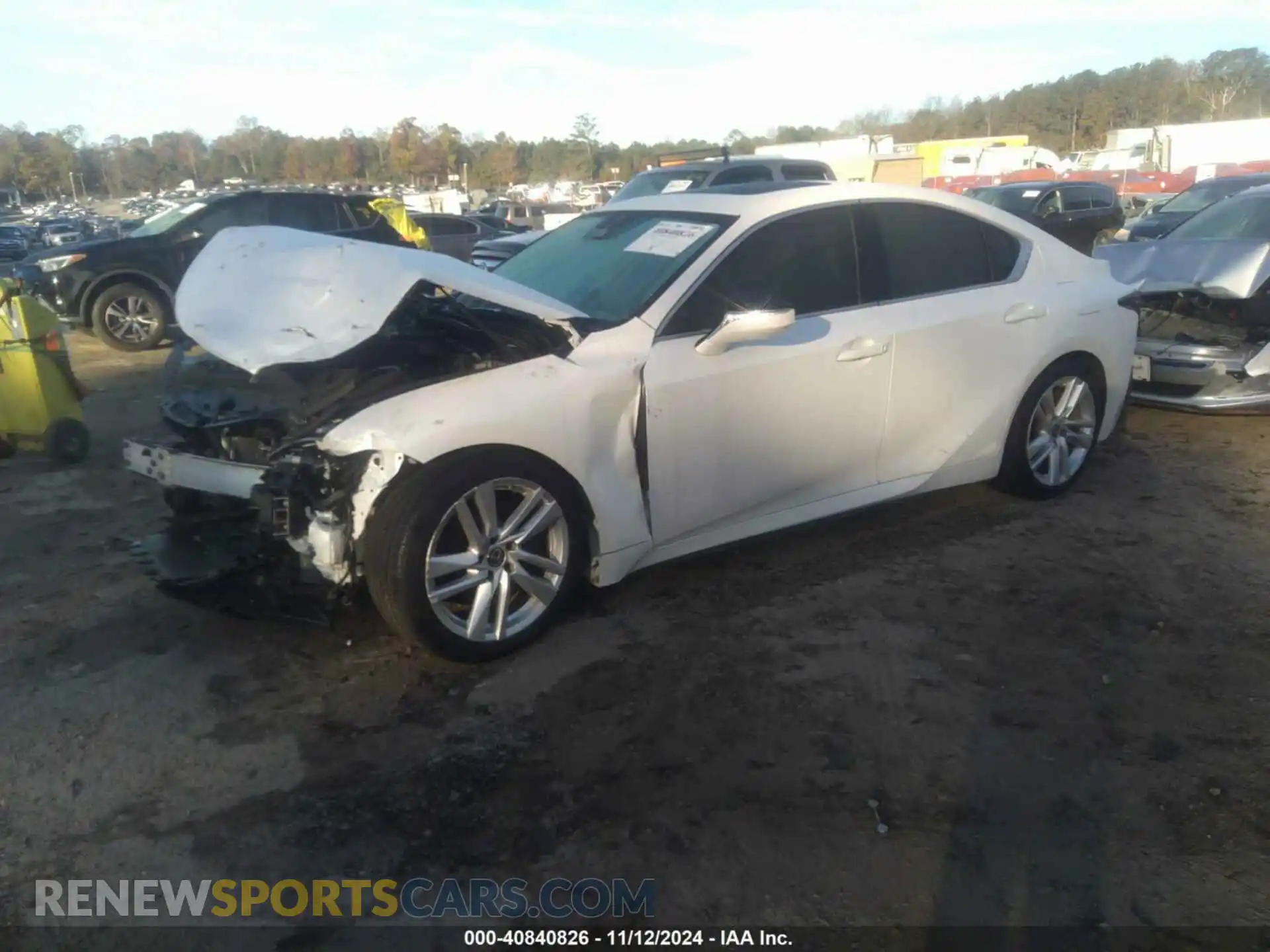 2 Photograph of a damaged car JTHCA1D27M5115231 LEXUS IS 300 2021