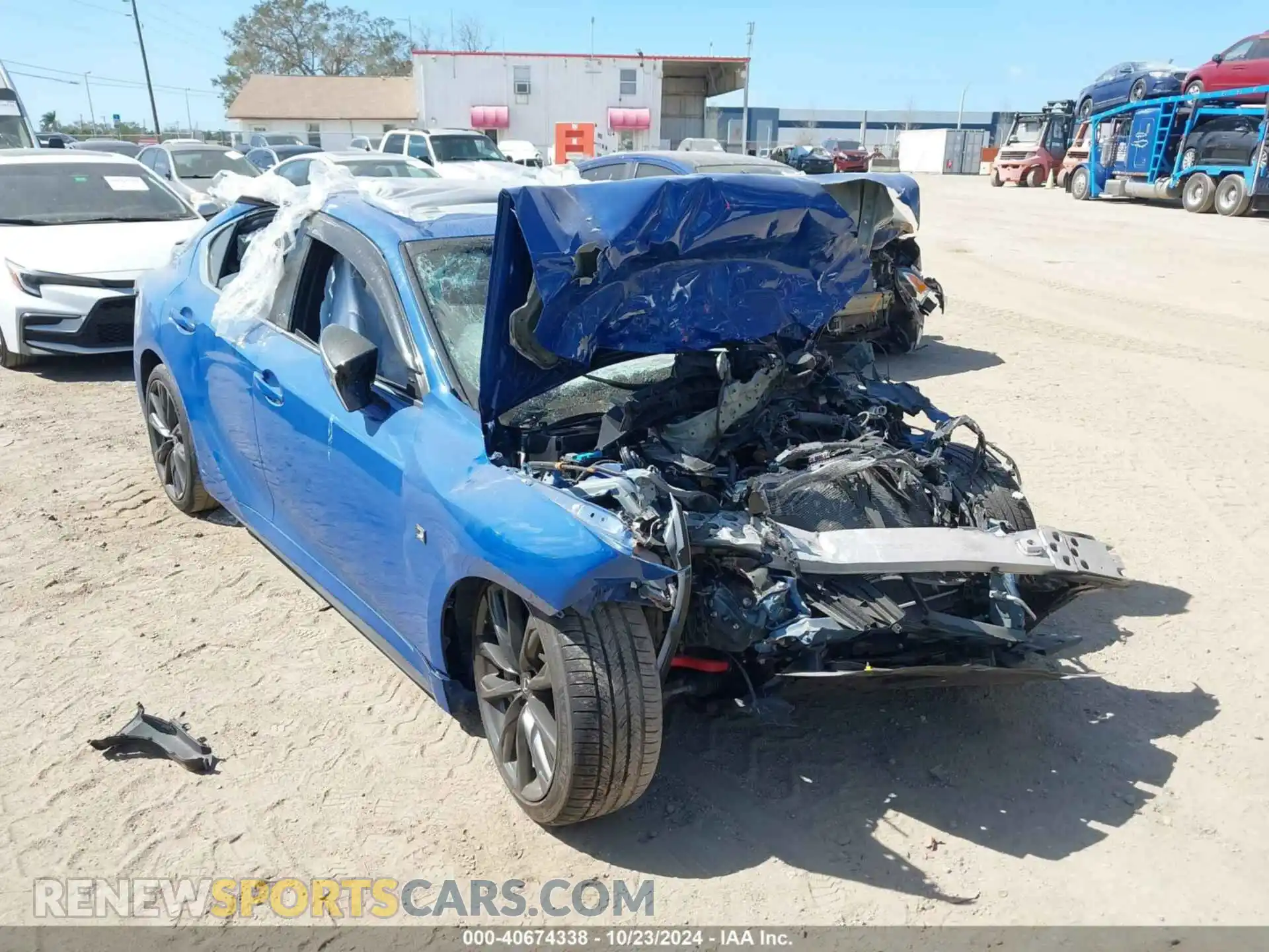 1 Photograph of a damaged car JTHGZ1B21M5045982 LEXUS IS 350 2021