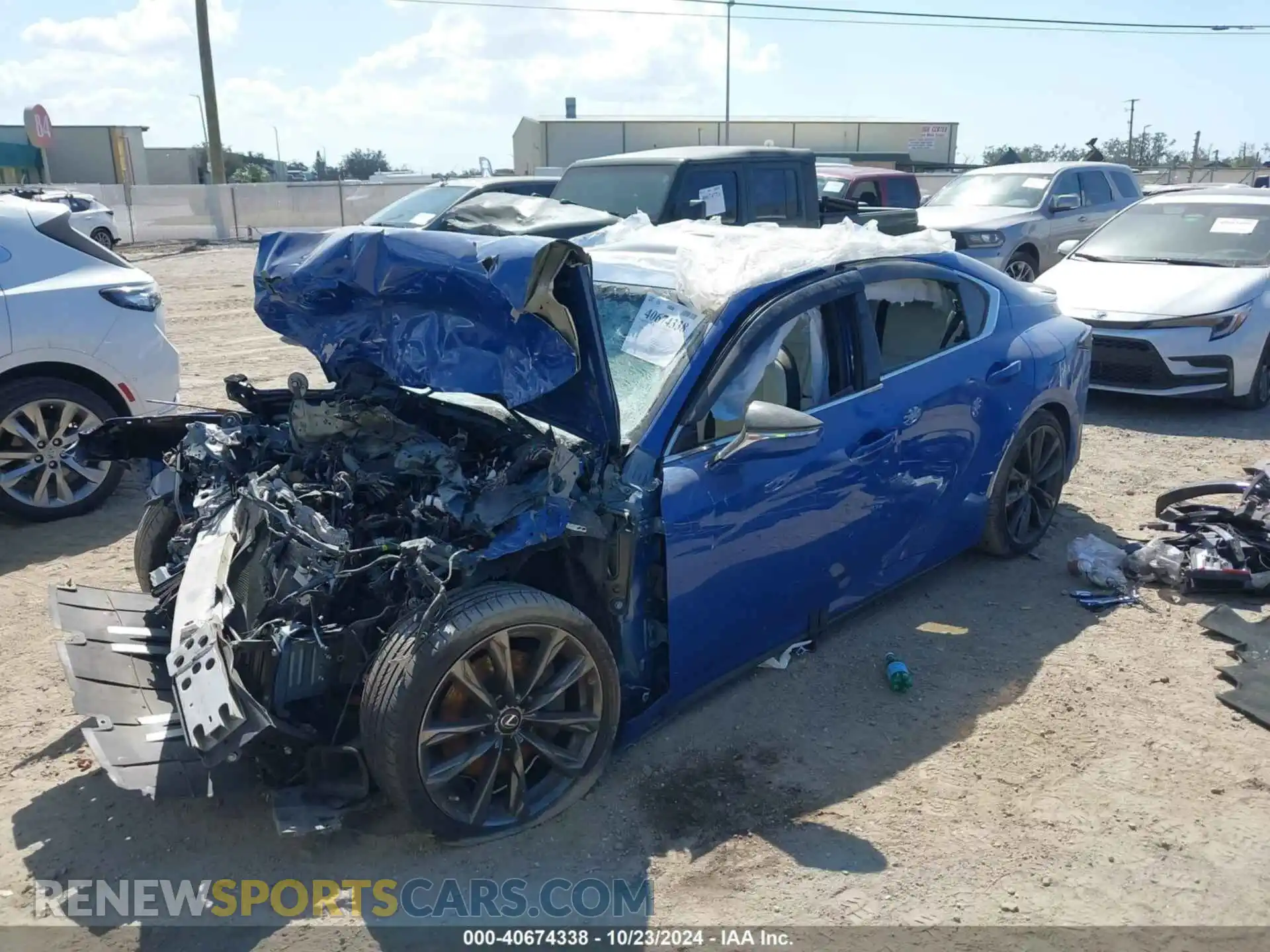 2 Photograph of a damaged car JTHGZ1B21M5045982 LEXUS IS 350 2021