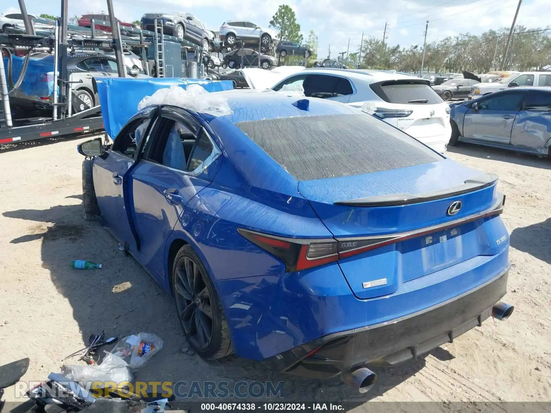 3 Photograph of a damaged car JTHGZ1B21M5045982 LEXUS IS 350 2021