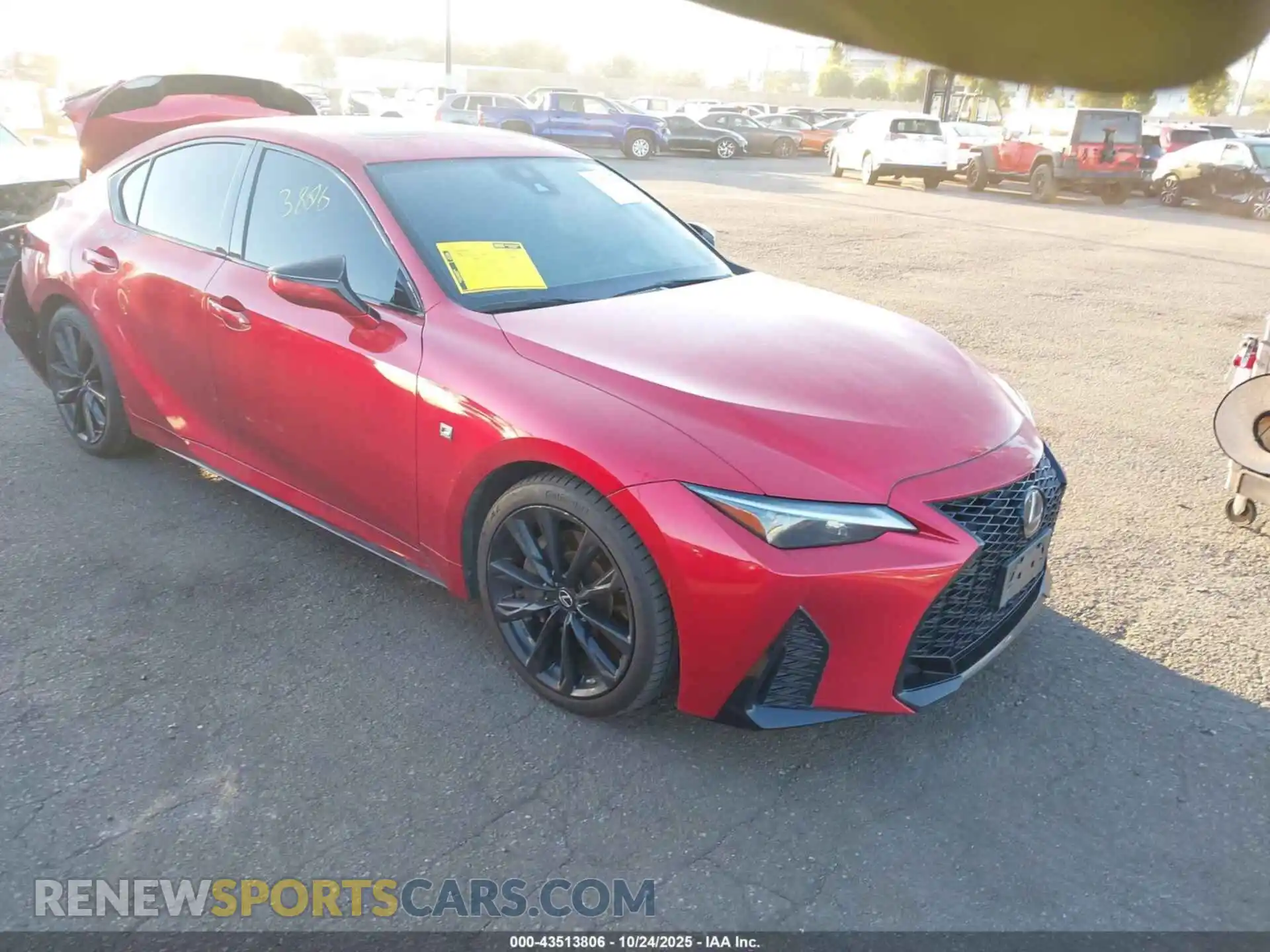 1 fotografías del automóvil dañado JTHGZ1B24M5040534 LEXUS IS 350 2021