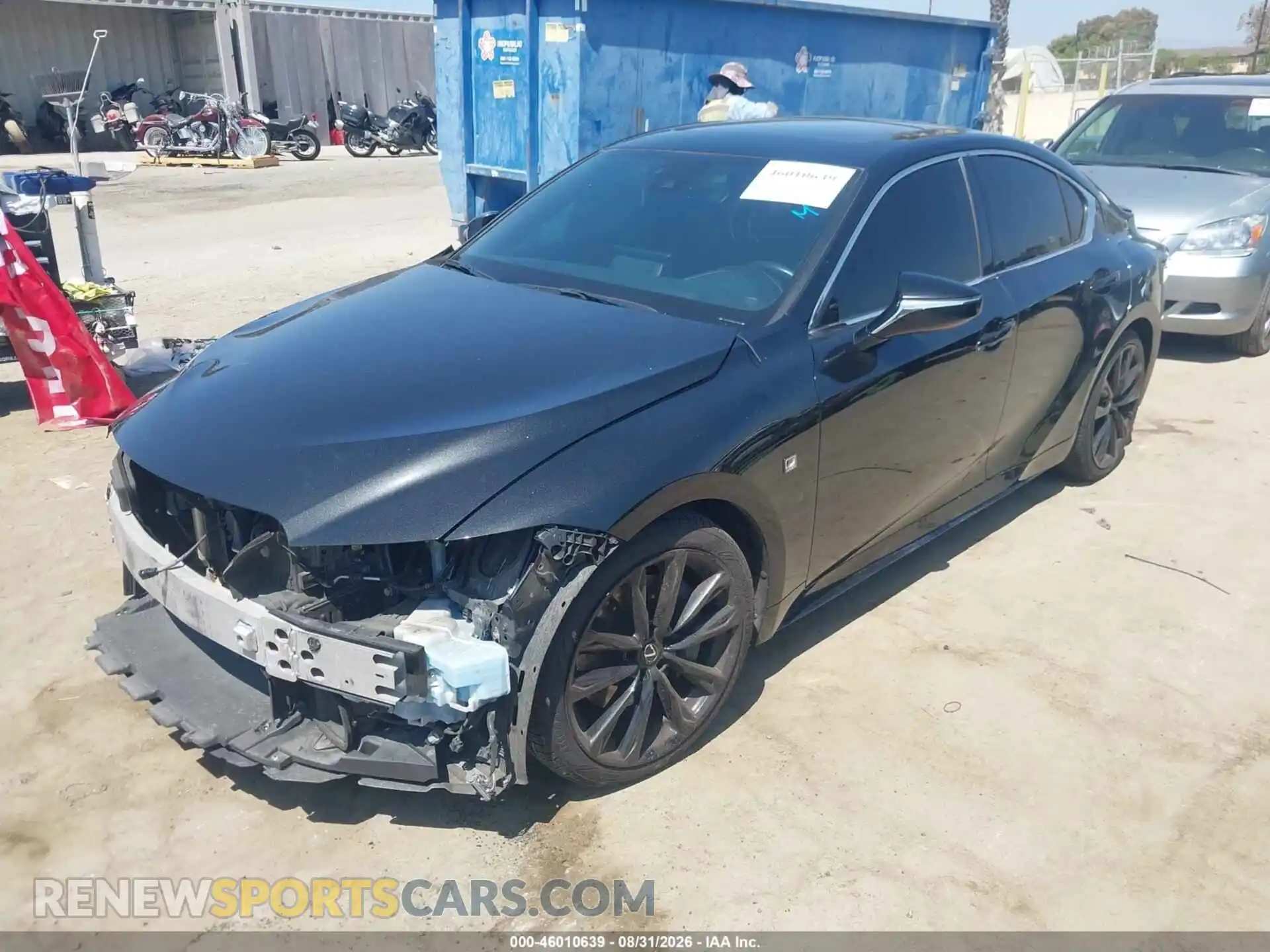 2 Photograph of a damaged car JTHGZ1B24M5047595 LEXUS IS 350 2021