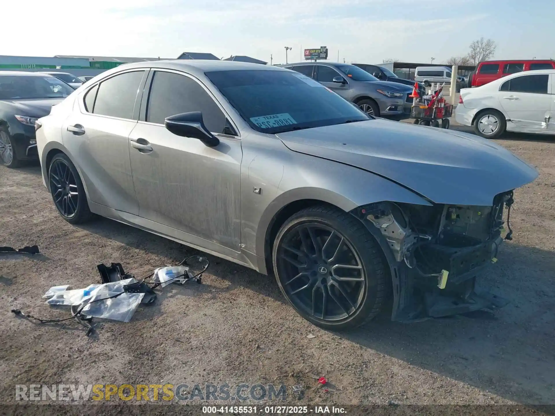 1 Photograph of a damaged car JTHGZ1B25M5042857 LEXUS IS 350 2021