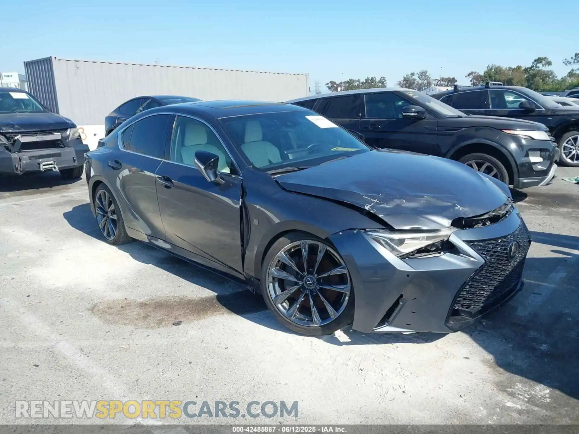 1 Photograph of a damaged car JTHGZ1B28M5047647 LEXUS IS 350 2021