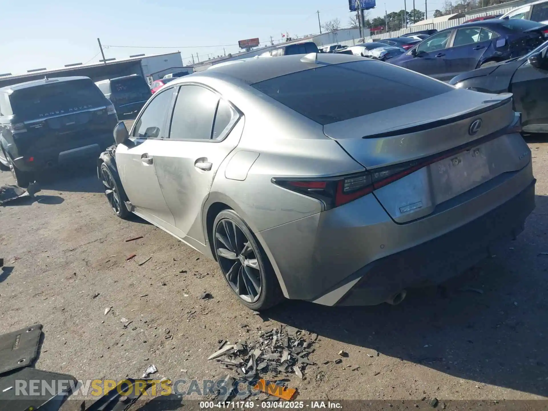 3 Photograph of a damaged car JTHGZ1B29M5042957 LEXUS IS 350 2021