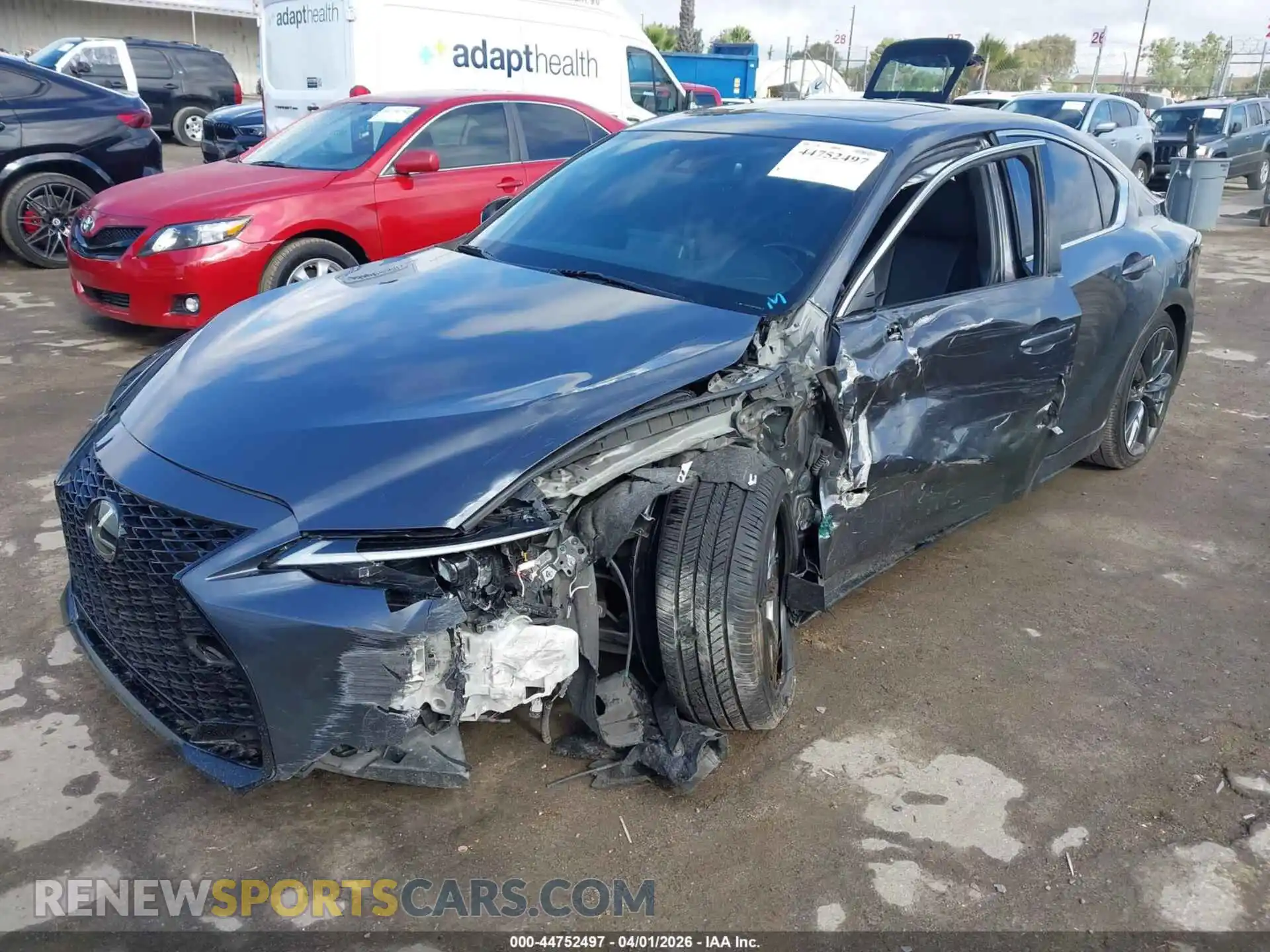2 Photograph of a damaged car JTHGZ1B29M5047351 LEXUS IS 350 2021